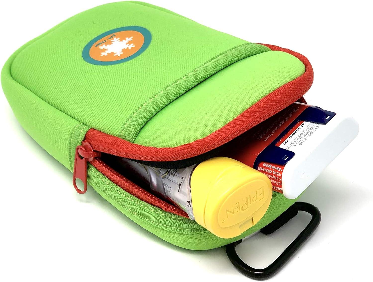 Epinephrine Insulated waist pouch bag or pack with embroidered medical –  TuffBags/racheltreasures