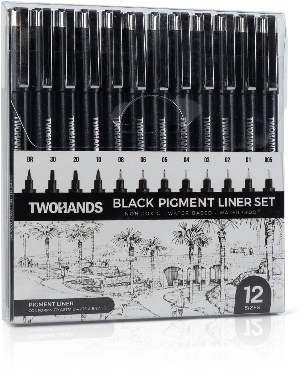 TWOHANDS Micro Pigment Pens, Art Fineliner Ink UAE