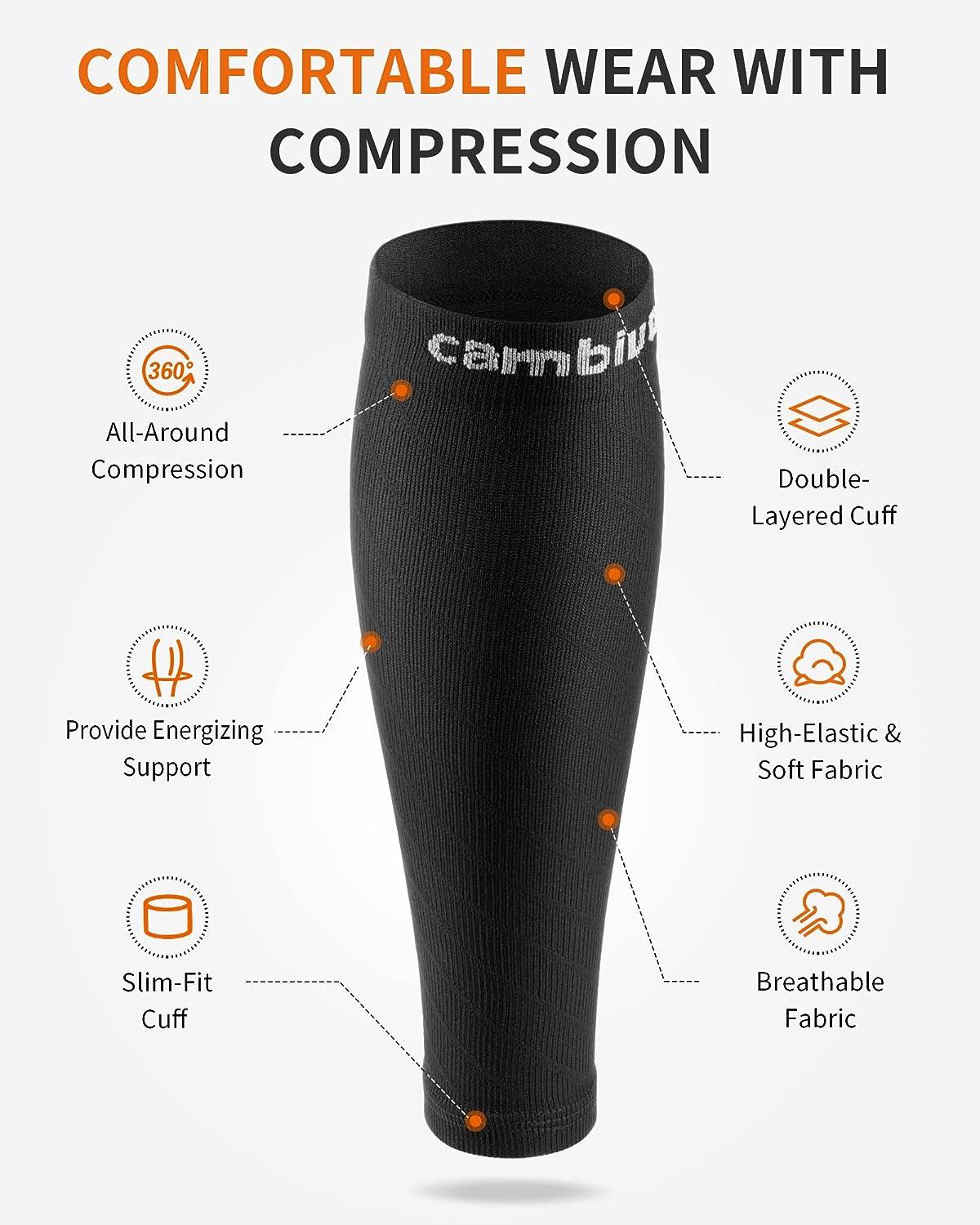 calf compression Sleeves For Men And Women - Leg compression Sleeve -  Footless compression Socks for Runners, Shin Splints, Varicose Vein & calf  Pain