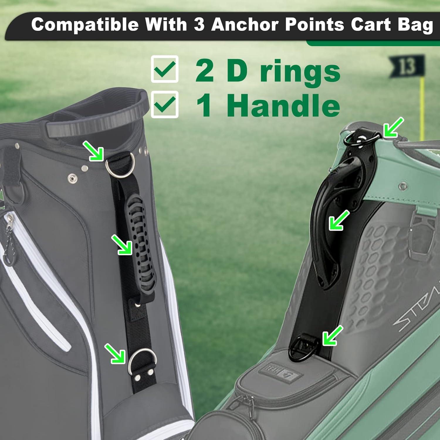 Craftsman Golf Adjustable Waterproof Star Golf Bag Backpack Straps  Replacement