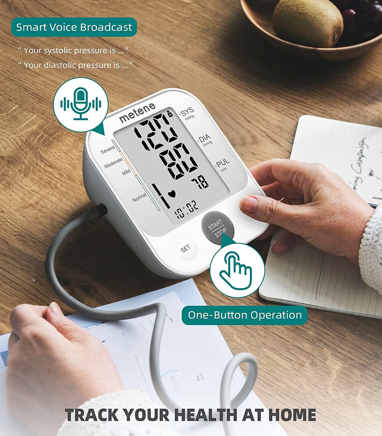 Metene Bluetooth Blood Pressure Machine, Smart Wireless Blood
