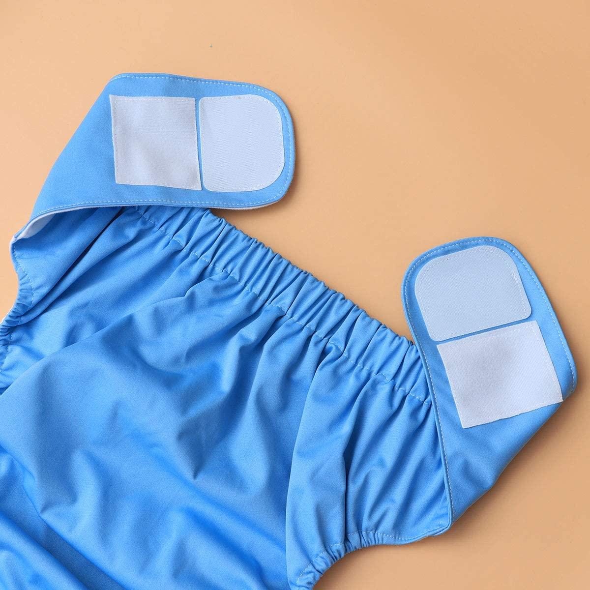 2pcs Adult Diapers Covers Reusable Incontinence Pants Cloth Diaper Wraps  Washable Overnight Leakfree Underwear Protection Bed Sheet for Women Men  Bariatric Seniors Patients (Sky Blue) 