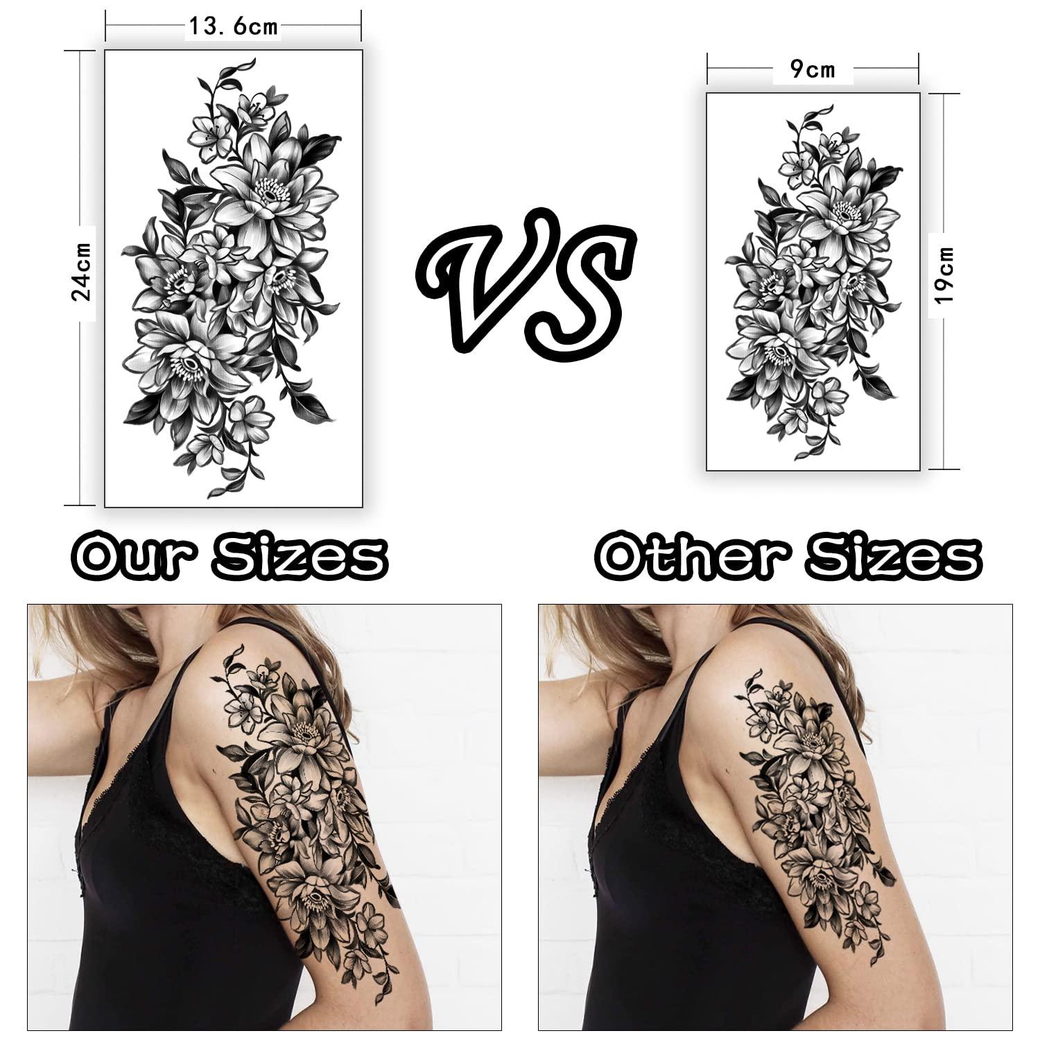 Amazon.com : Semi Permanent Tattoos, 6-Sheet 2 Weeks Long Last Waterproof  Small Cute Tattoos, 100% Plant-Based Ink Infinity Realistic Tattoos Sticker  for Adult Children : Beauty & Personal Care