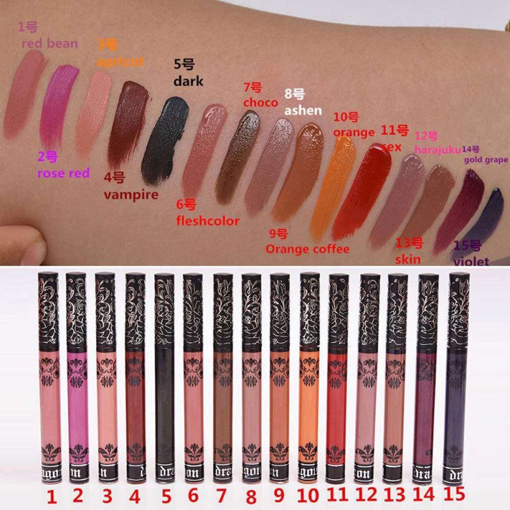 Spdoo Matte lipstick Set, 15 Colors Velvet Lipstick Long Lasting