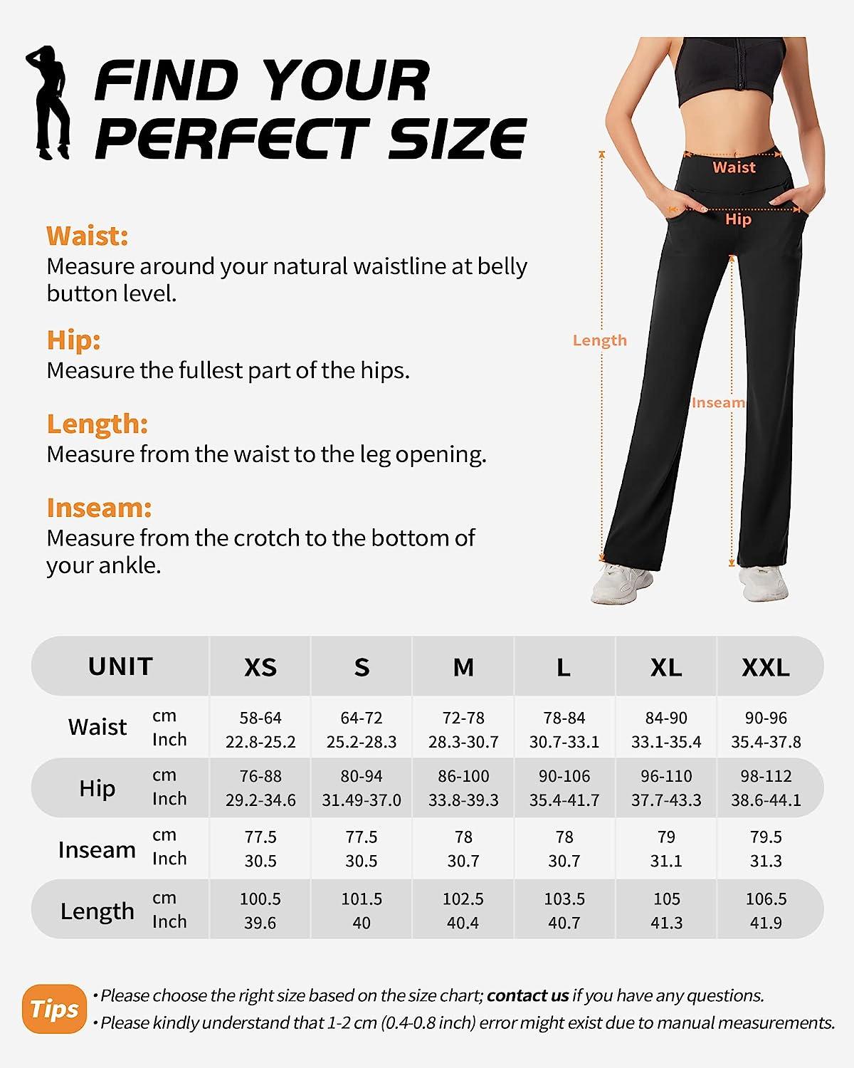 CAMBIVO Bootcut Yoga Pants with Pockets for Women, Flare Leggings