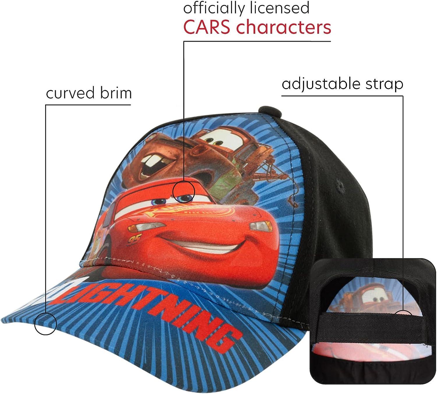 Disney Cars Toddler Baseball Hat for Boys Size 2-4 Lightning Mcqueen Kids  Cap 