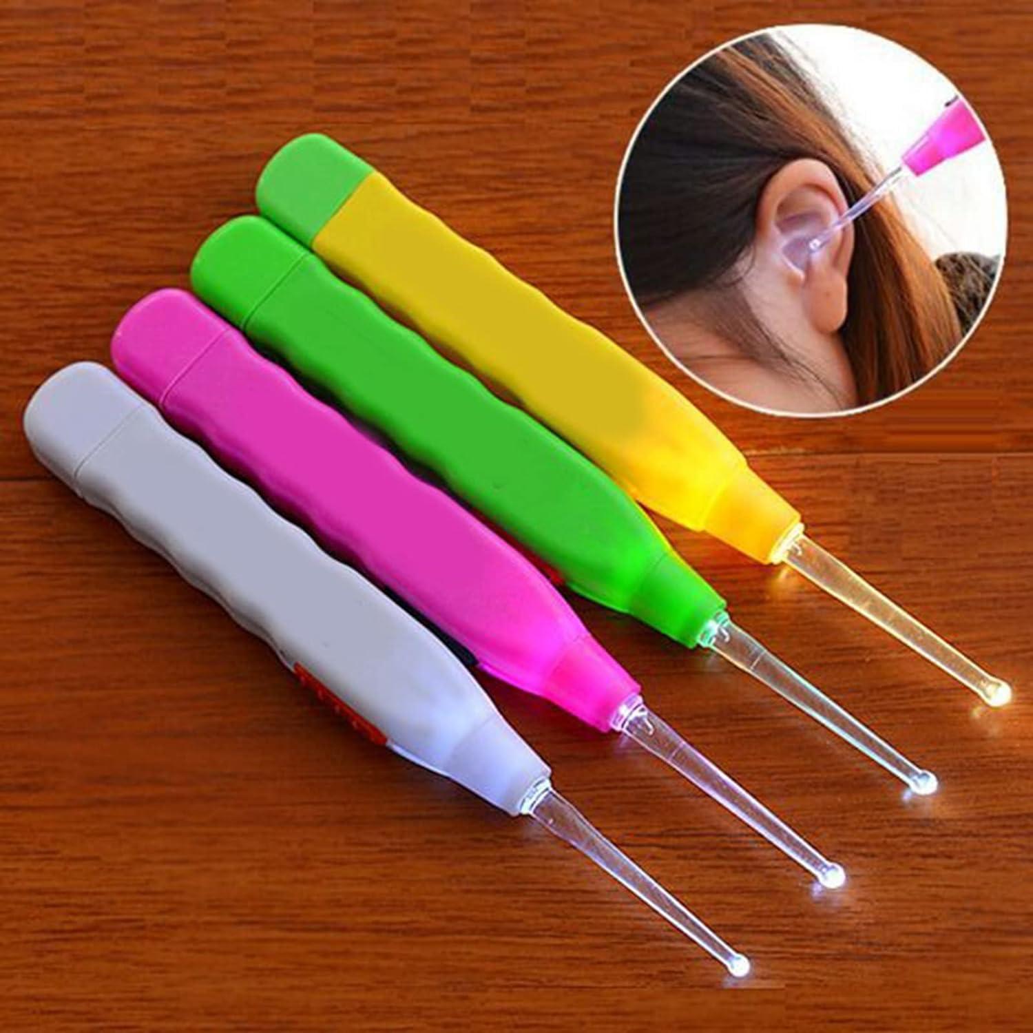 Toddler Kid Baby Ear Cleaner Luminous Wax Removal Tool Flashlight Earpick  Earwax Remover Curette Light Spoon