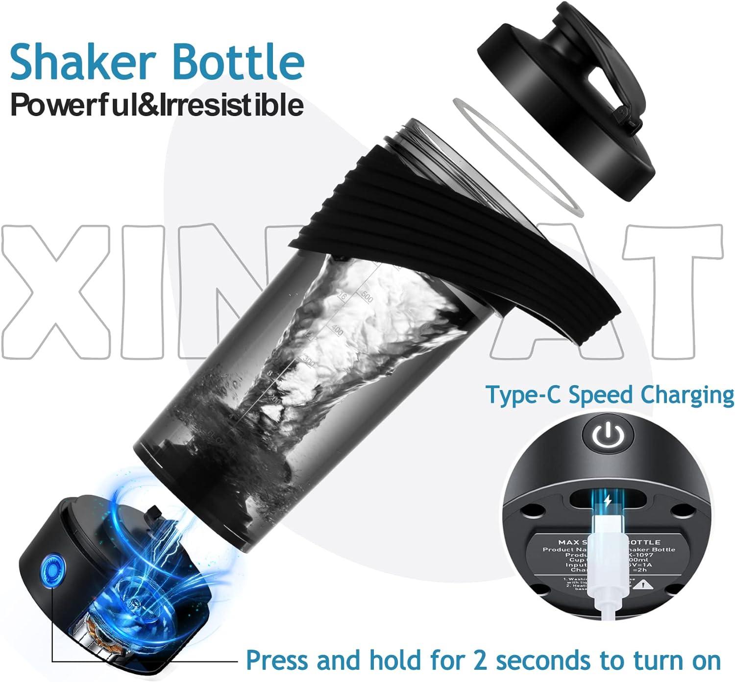INSPI Blender Bottles, Electric Protein Shaker Bottle 28 oz Made with  Tritan, USB Rechargeable Mixer…See more INSPI Blender Bottles, Electric  Protein