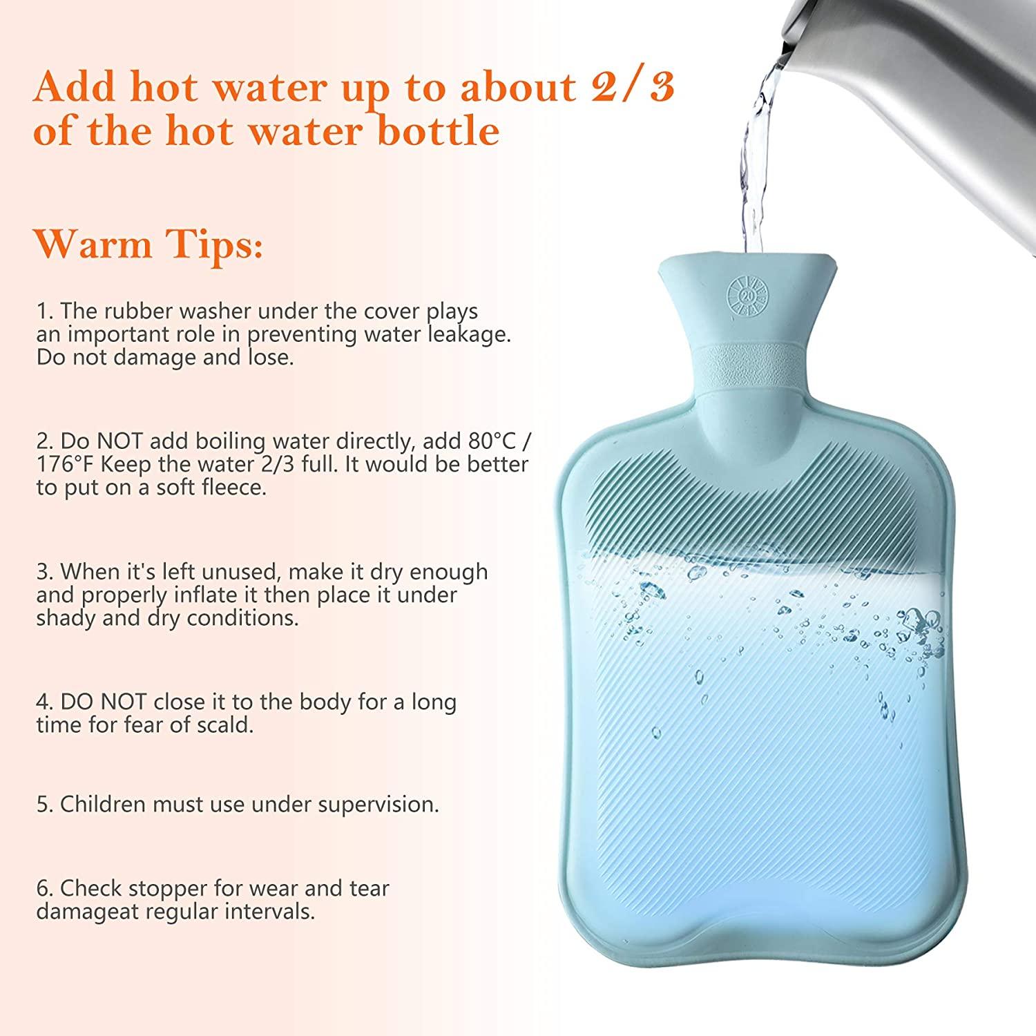 HOT WATER BAGS: HOW TO USE THEM SAFELY