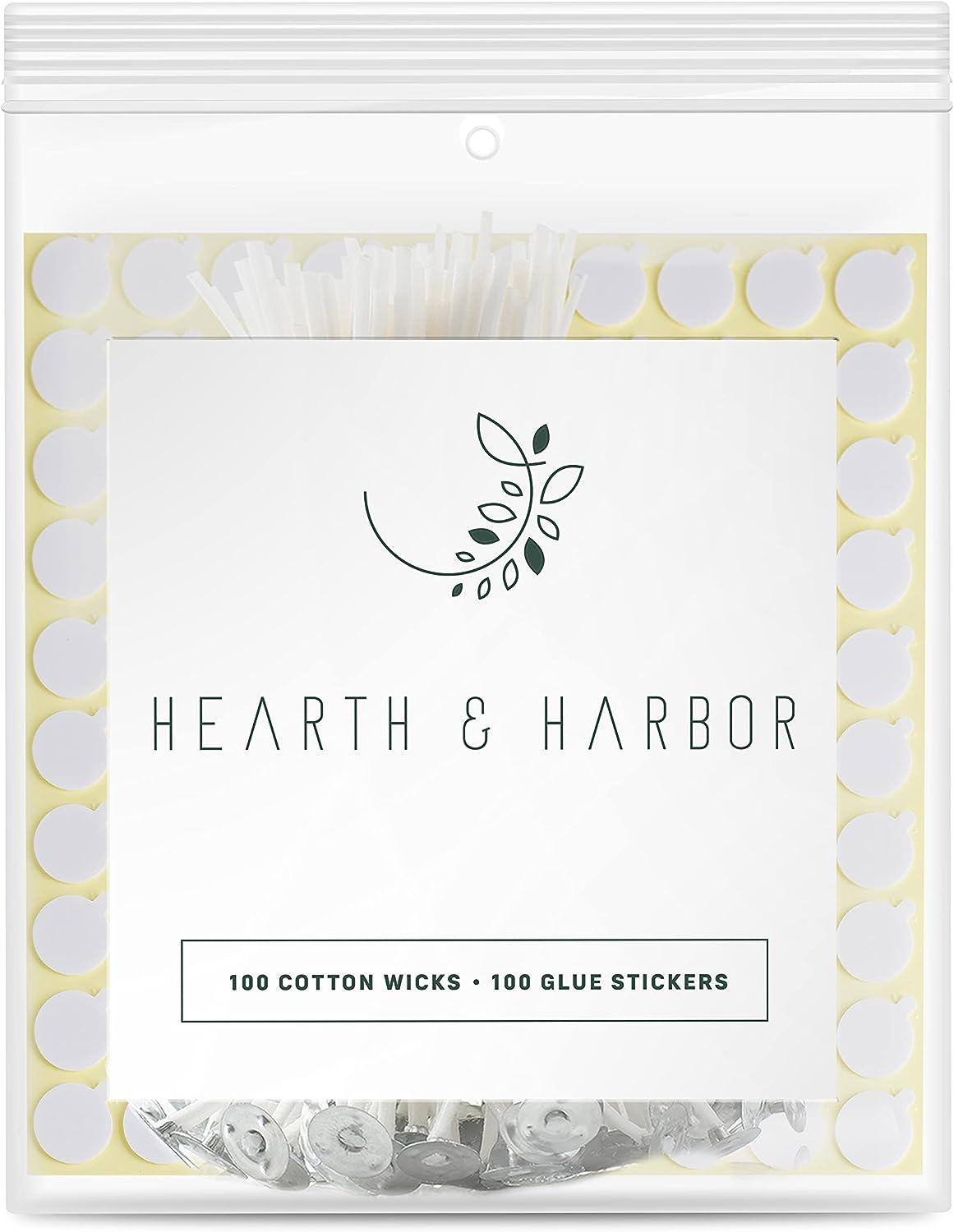 Hearth and Harbor Candle Wicks and Stickers
