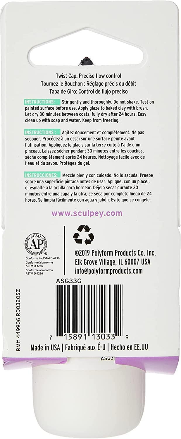  Sculpey® Gloss Glaze, Non Toxic, 1 fl oz. bottle with