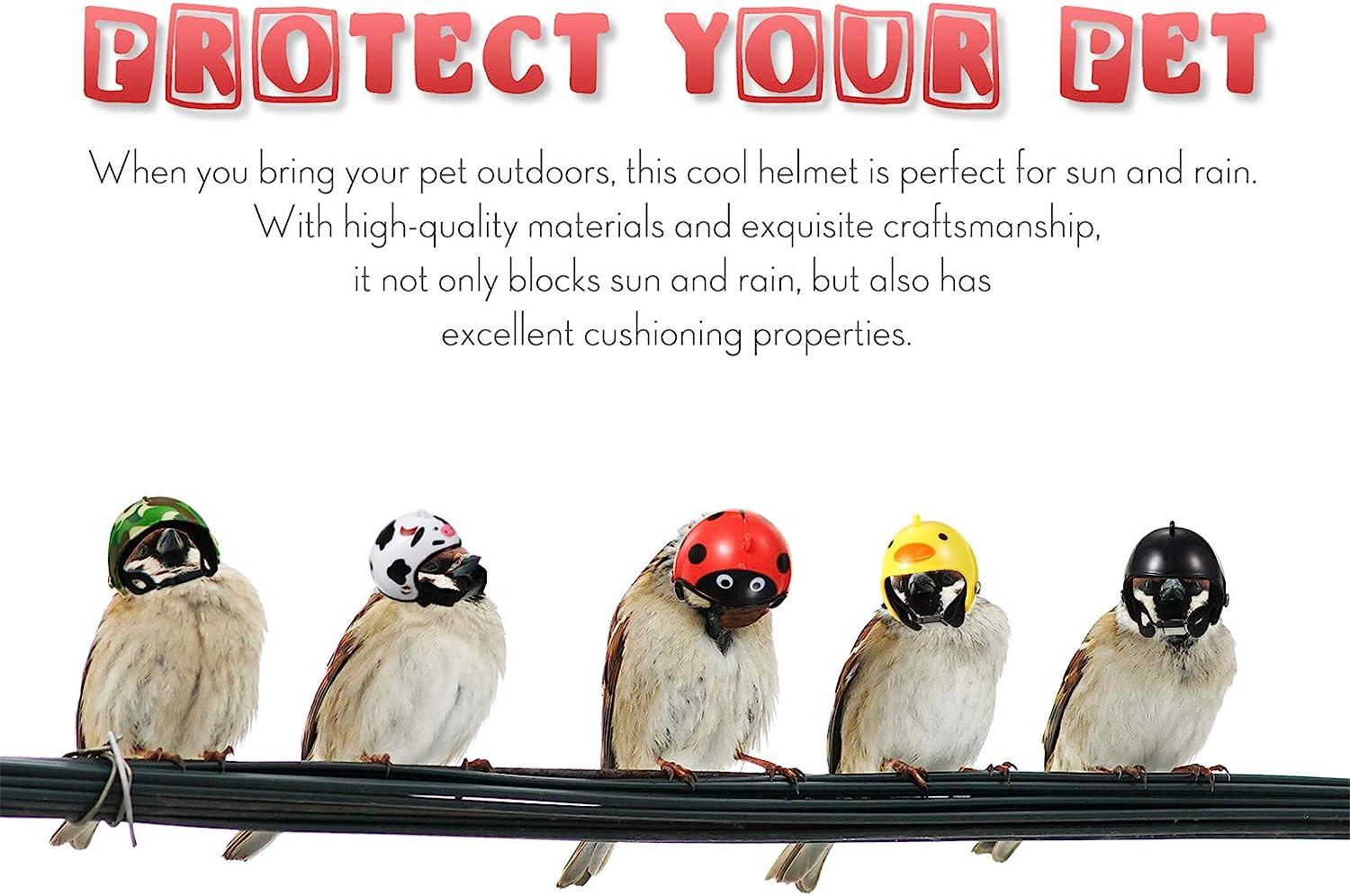 Hens Chicken Helmet Pet Safety Helmet Funny Parrot Headgear