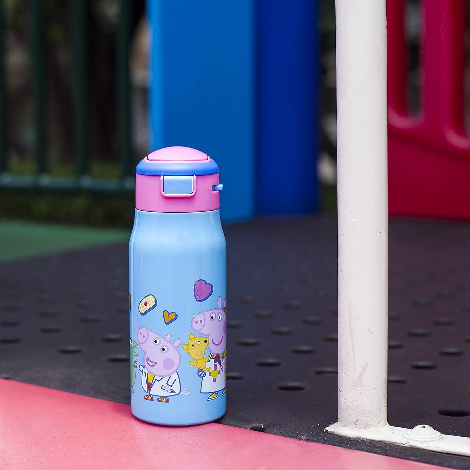 Zak Designs Peppa Pig Kids Water Bottle For School or Travel, 16oz Durable  Plastic Water Bottle With…See more Zak Designs Peppa Pig Kids Water Bottle