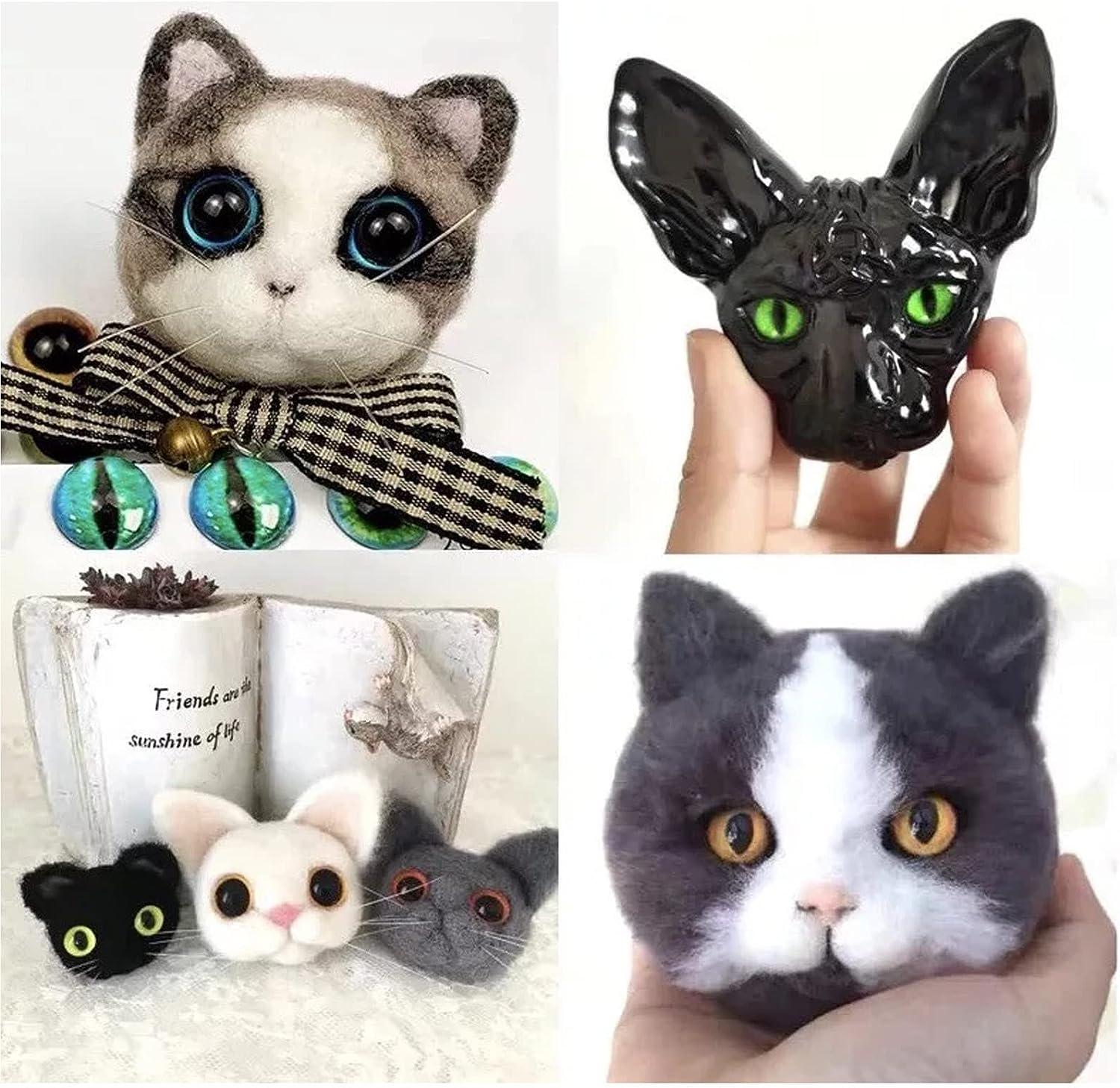1 Pair Glass Dragon Eye Beads Cat Crafting Model Cabochons Jewelry Making  Gem UK