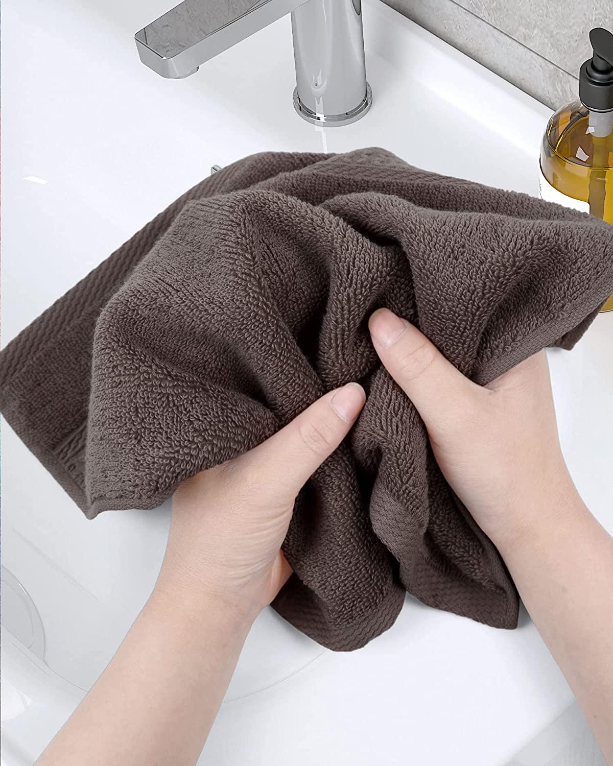  Cleanbear Cotton Hand Towel Set 6-Pack Ultra Soft Hand Towels  with Assorted Colors (13 x 29 Inches) Lightweight and Quick Dry Bathroom  Towels : Home & Kitchen