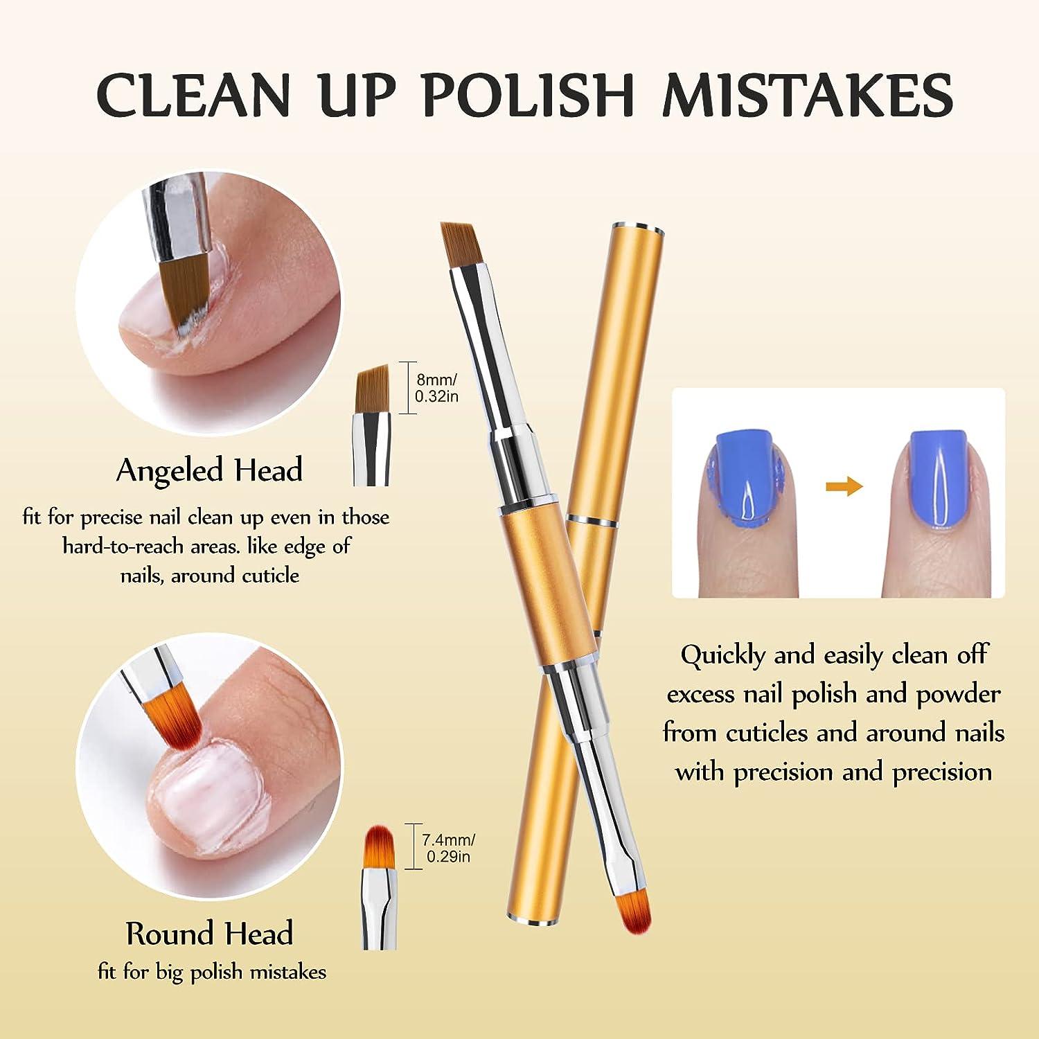 Acrylic Nail Brush - ZoCCee 100% Kolinsky Nail Brushes for Acrylic  Application - Acrylic Powder Brush for Nail Art - Nail Brush Acrylic for
