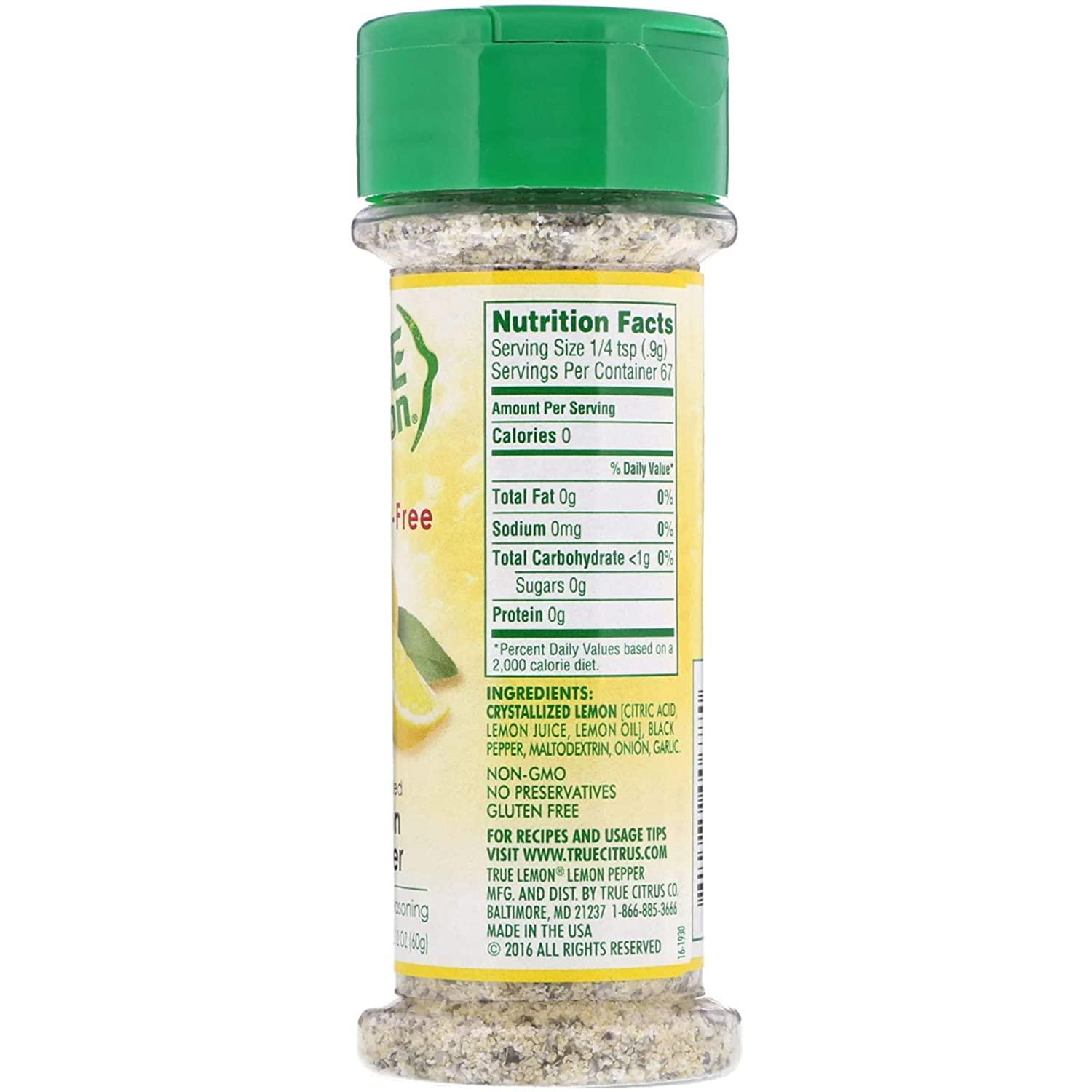 All-Natural Salt-Free Lemon Peppercorn Seasoning Blend in a Spice