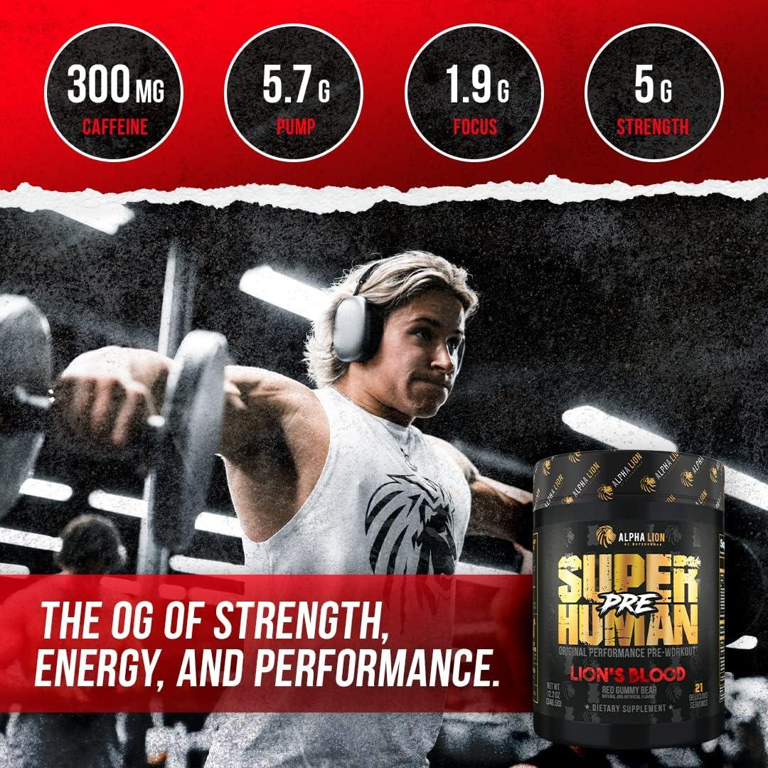 Alpha Lion Superhuman Sport Performance & Recovery Pre- Workout