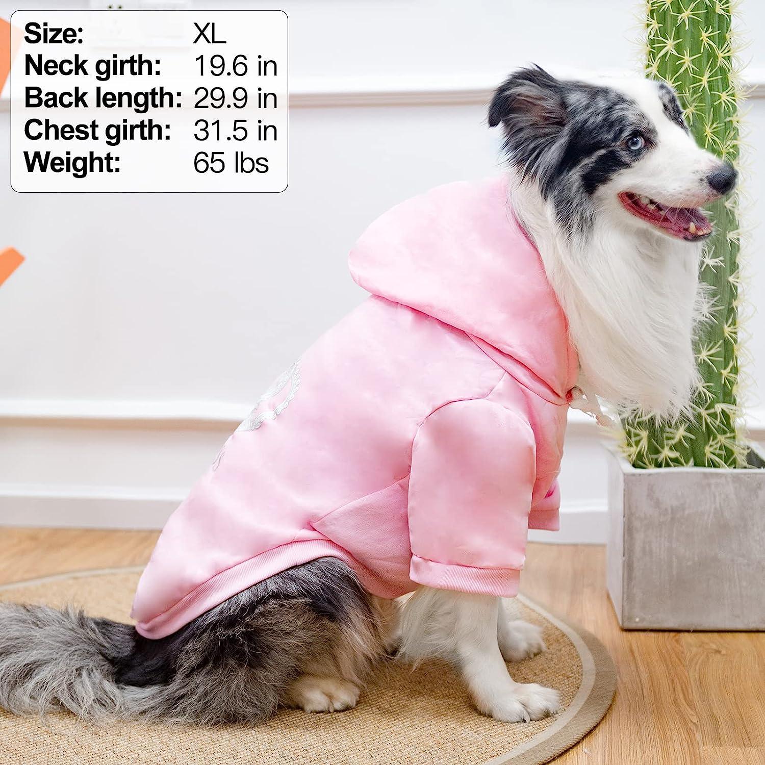 Warm Dog Winter Clothes Dogs Hoodies Fleece Sweatshirt Dogs Jacket