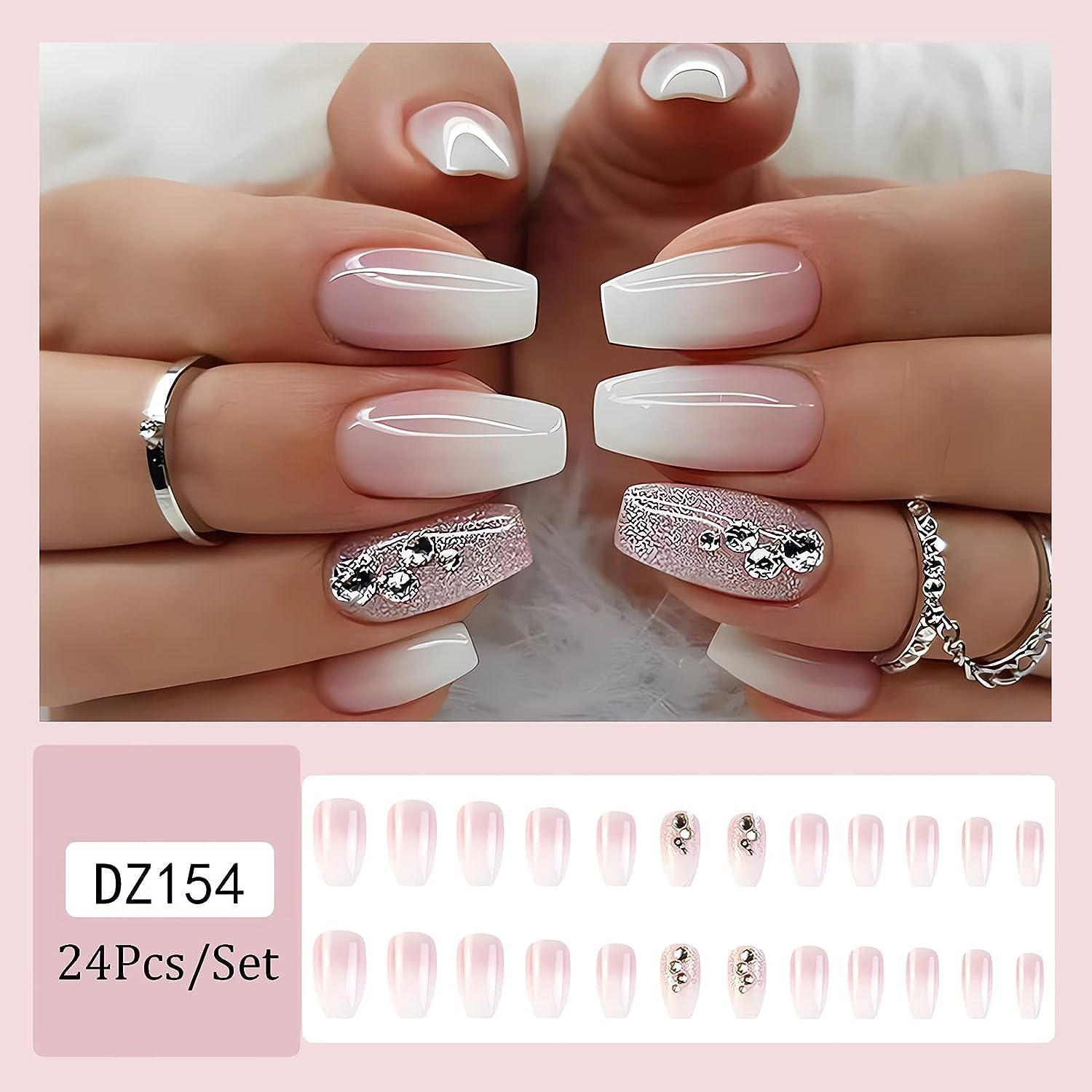 50 Most Beautiful Pink And White Nails Designs Ideas