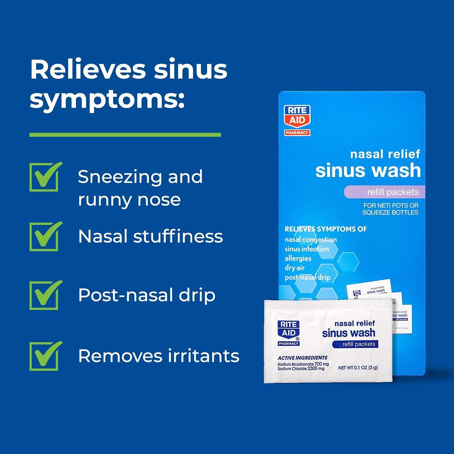 Rite Aid Neti Pot, Nasal Relief Sinus Wash - 1 Kit