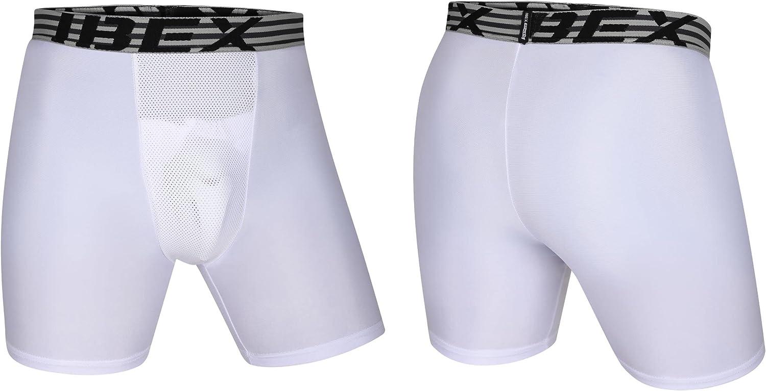 IBEX ATHLETIC Youth Compression Shorts with Protective Cup - Youth