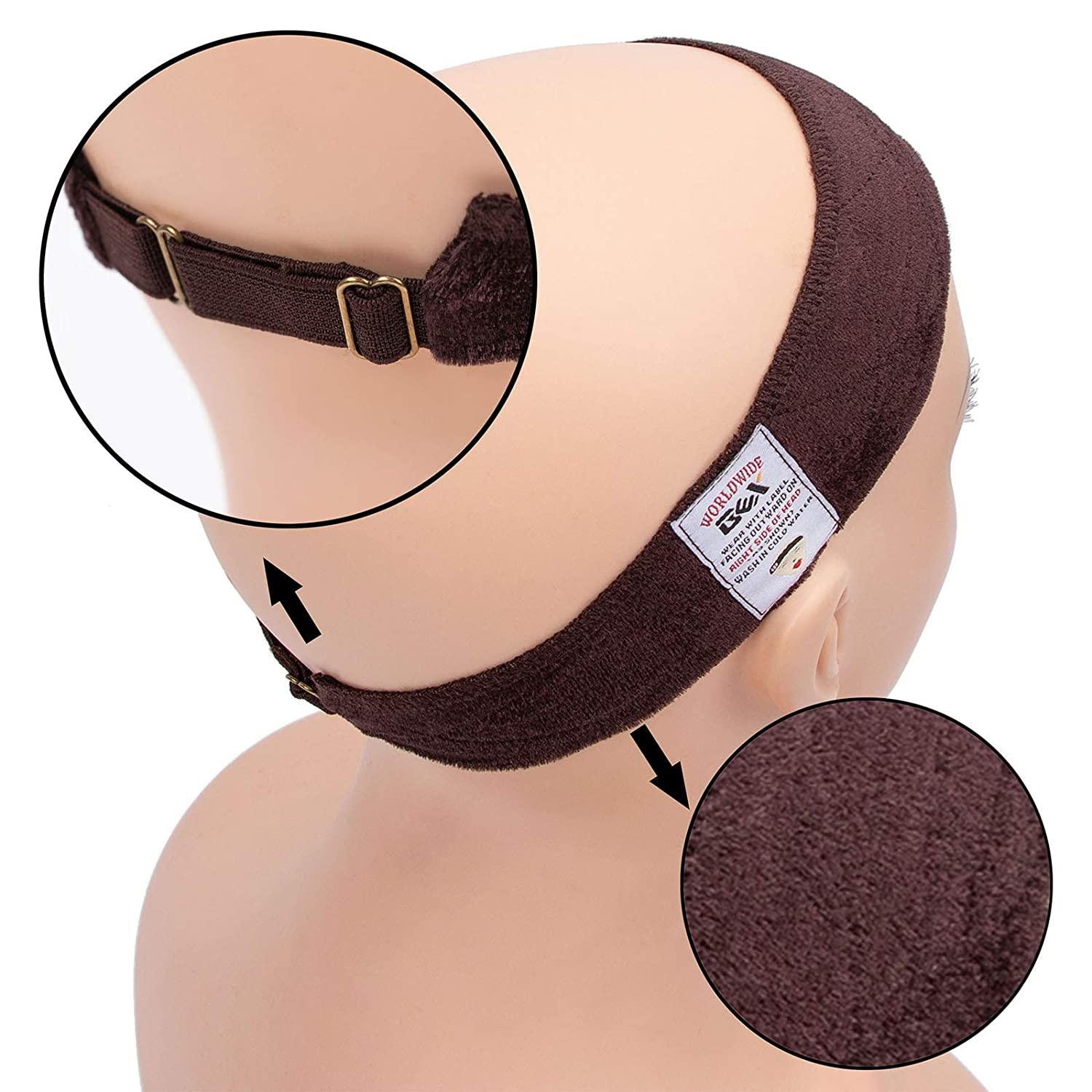 GEX Wig Grip Band with Adjustable Elastic Closure Flexible Velvet No Slip  Wig grip Headbands Cap for Wigs(Black)
