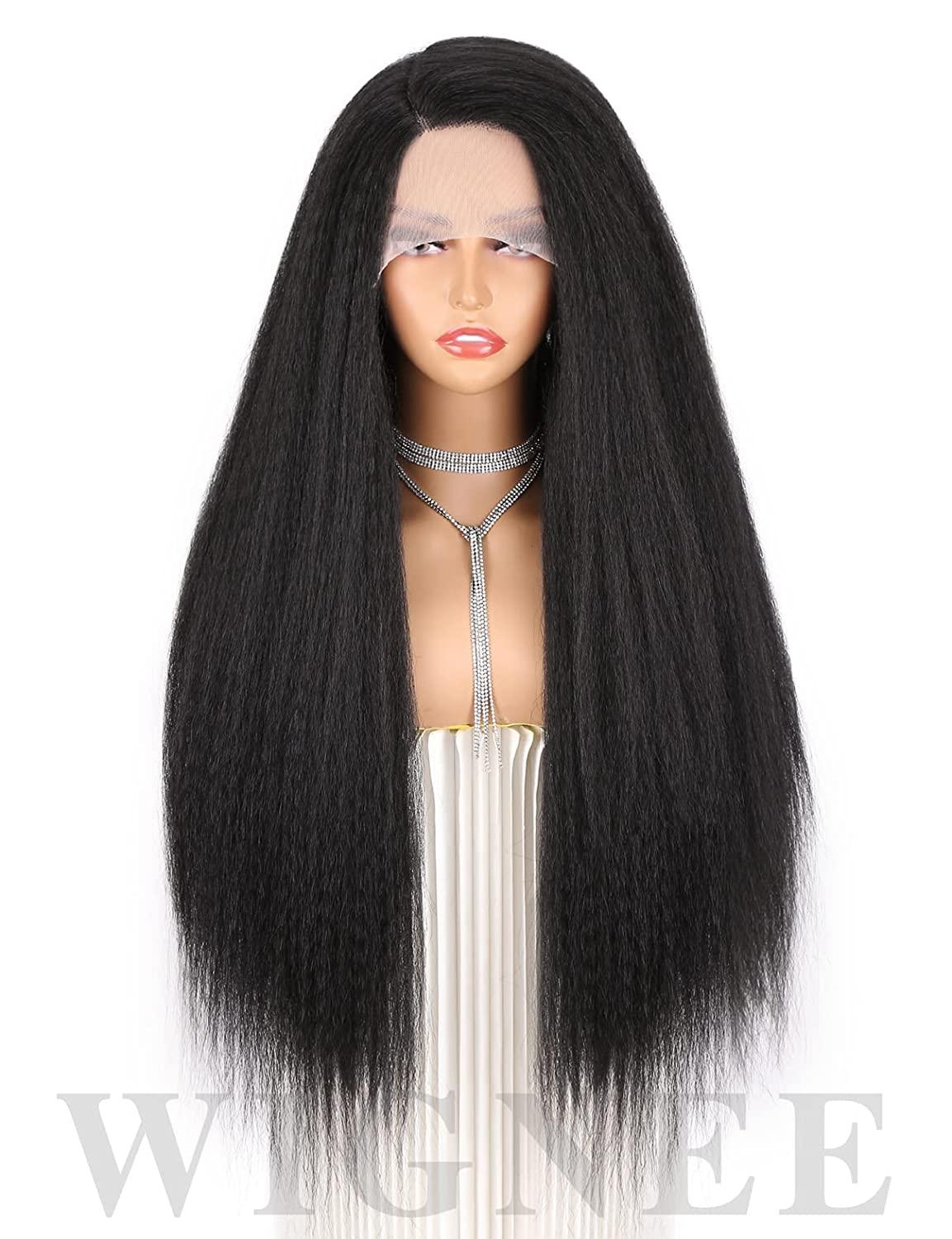 Essence Wigs Nyabinghi Long Voluminous Black Kinky Lace Fron