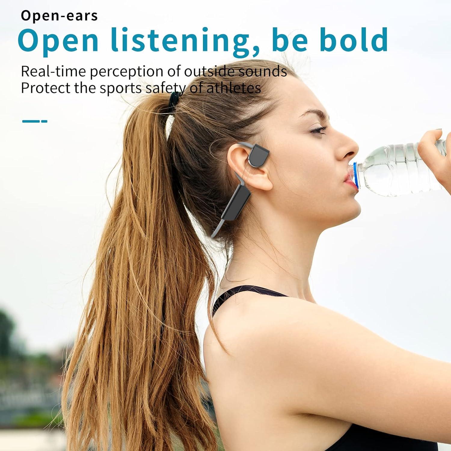 OFUSHO Bone Conduction Headphones Open Ear Bluetooth Headphones