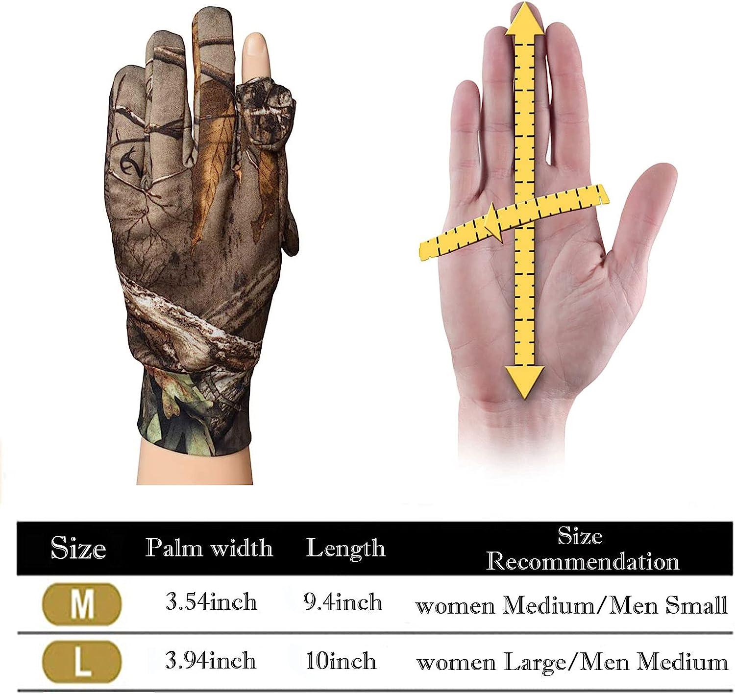  Favuit Camo Hunting Gloves, Lightweight Anti-Slip Full Finger  Fingerless Glove Outdoor Camouflage Gear Archery Accessories for Hunting  Turkey Fishing Airsoft (Black L) : Sports & Outdoors