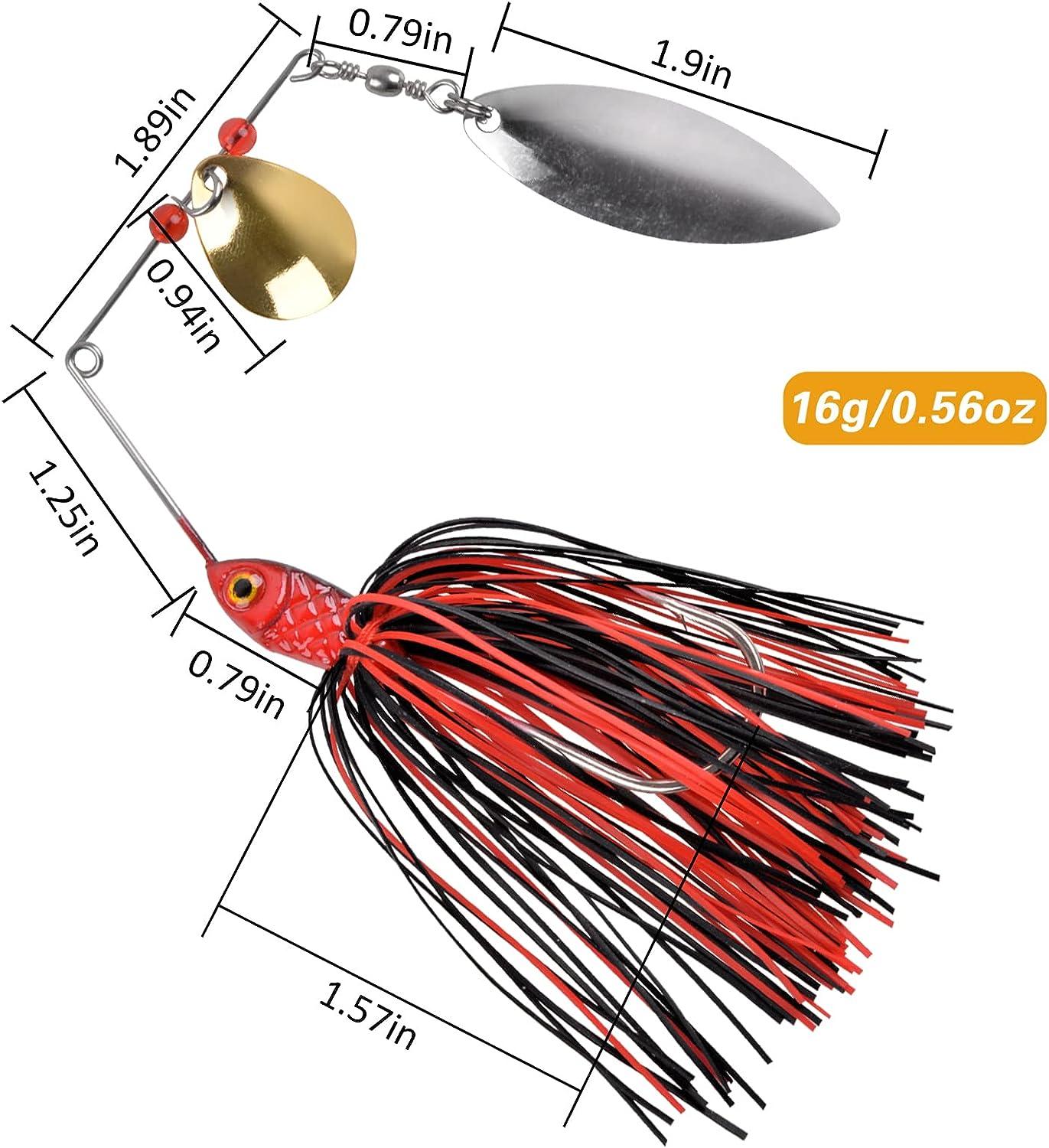 Fishing Lure, Hard Metal Jig Spinner Baits Kits Swimbait For Bass Trout  Pike