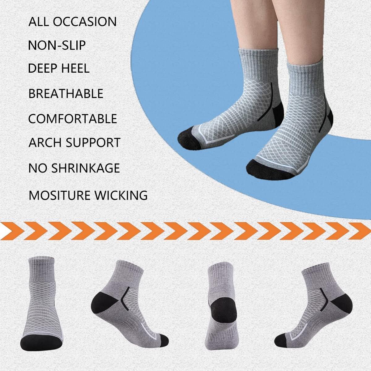 Cross Trainer Cushion Quarter Ankle High Performance Athletic Socks