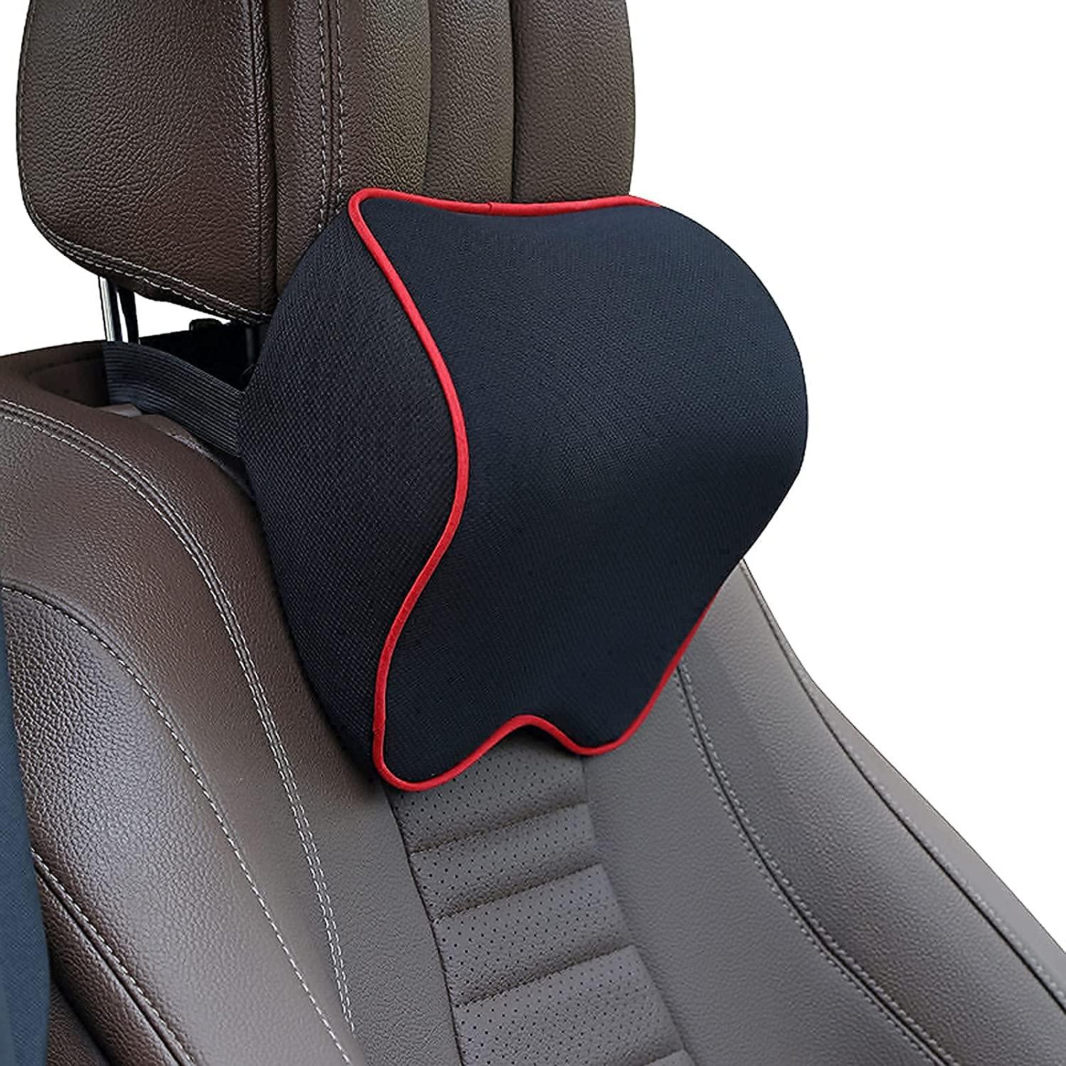 SPRFUFLY Make Relaxing Car Headrest Pillow, Car Pillow for Driving with  Adjustable Strap, Breathable Removable Cover & Ergonomic Design - Softness