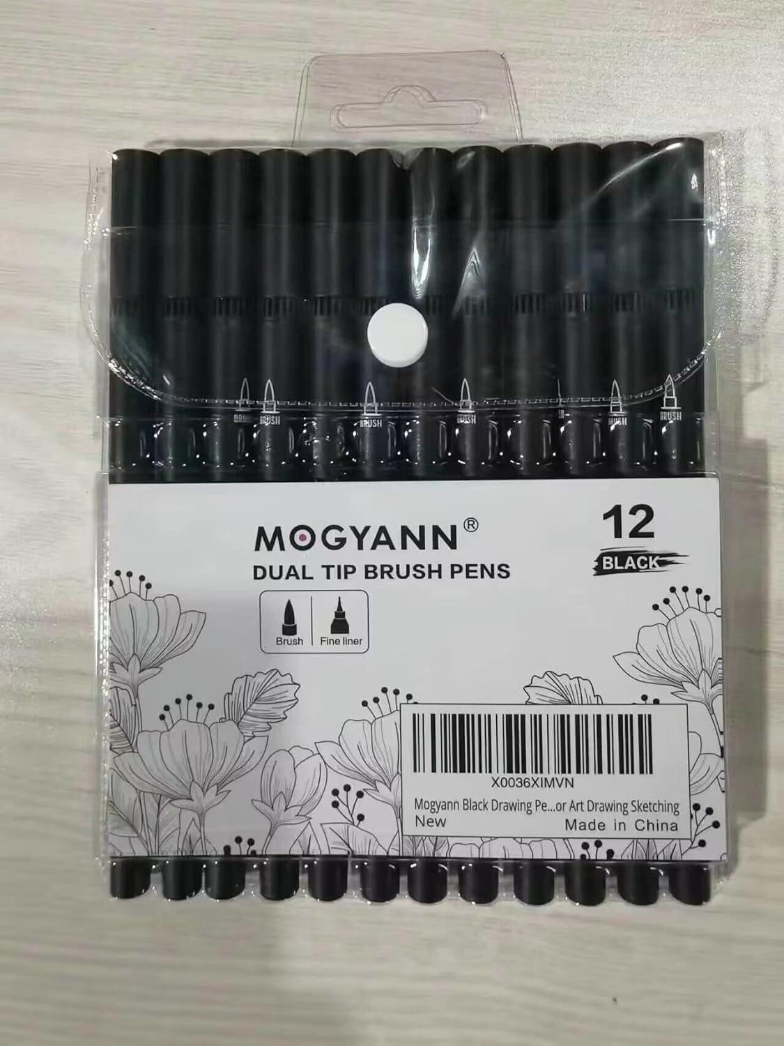  Mogyann Drawing Pens Black Art Pens for Drawing 12 Size  Waterproof Ink Pens for Artists Sketching, Manga, Writing : Arts, Crafts &  Sewing