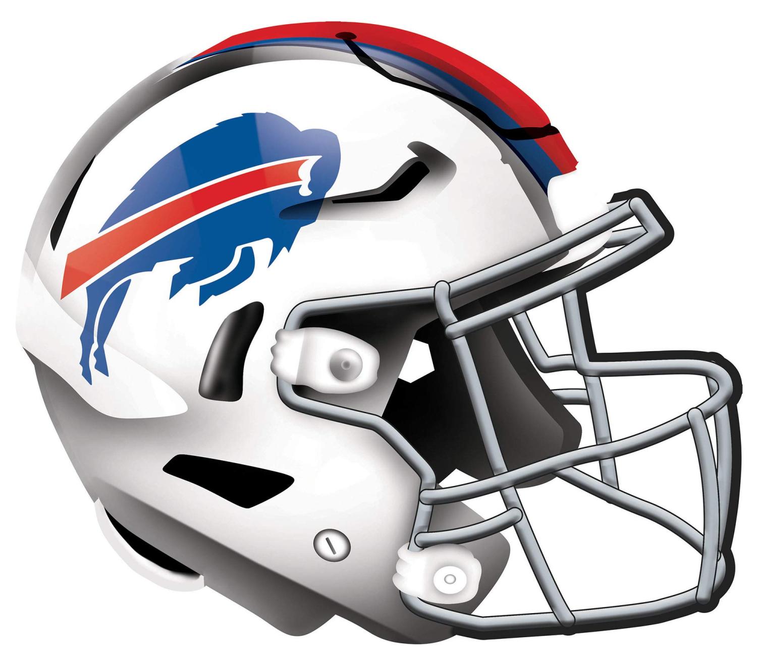 NFL Buffalo Bills Unisex Buffalo Bills Authentic Helmet, Team Color, 12  inch, wall hanging