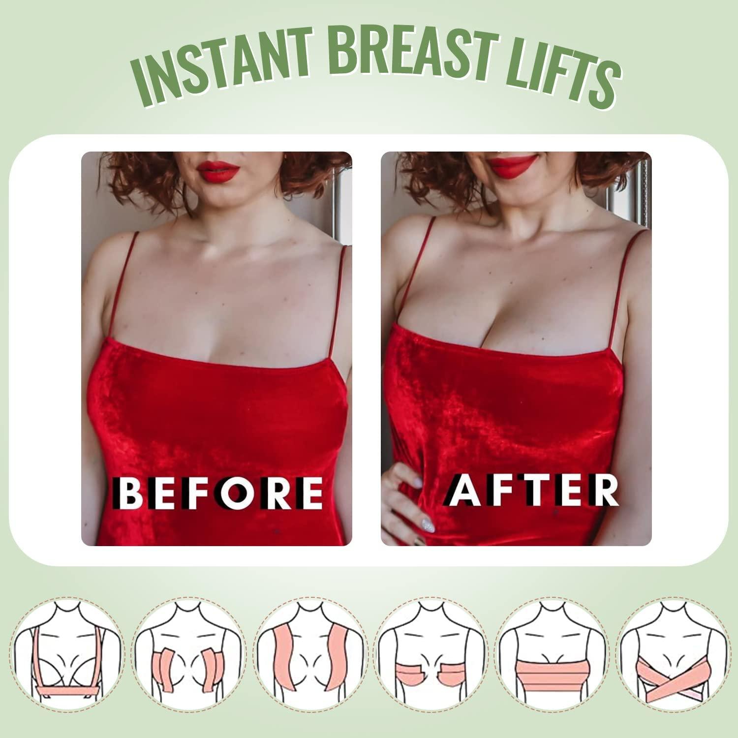 Boob Tape,Boobytape for Breast Lift,Suitable for A-E,Breast Tape Lifting  Large Breast Lift Tape (Complexion)