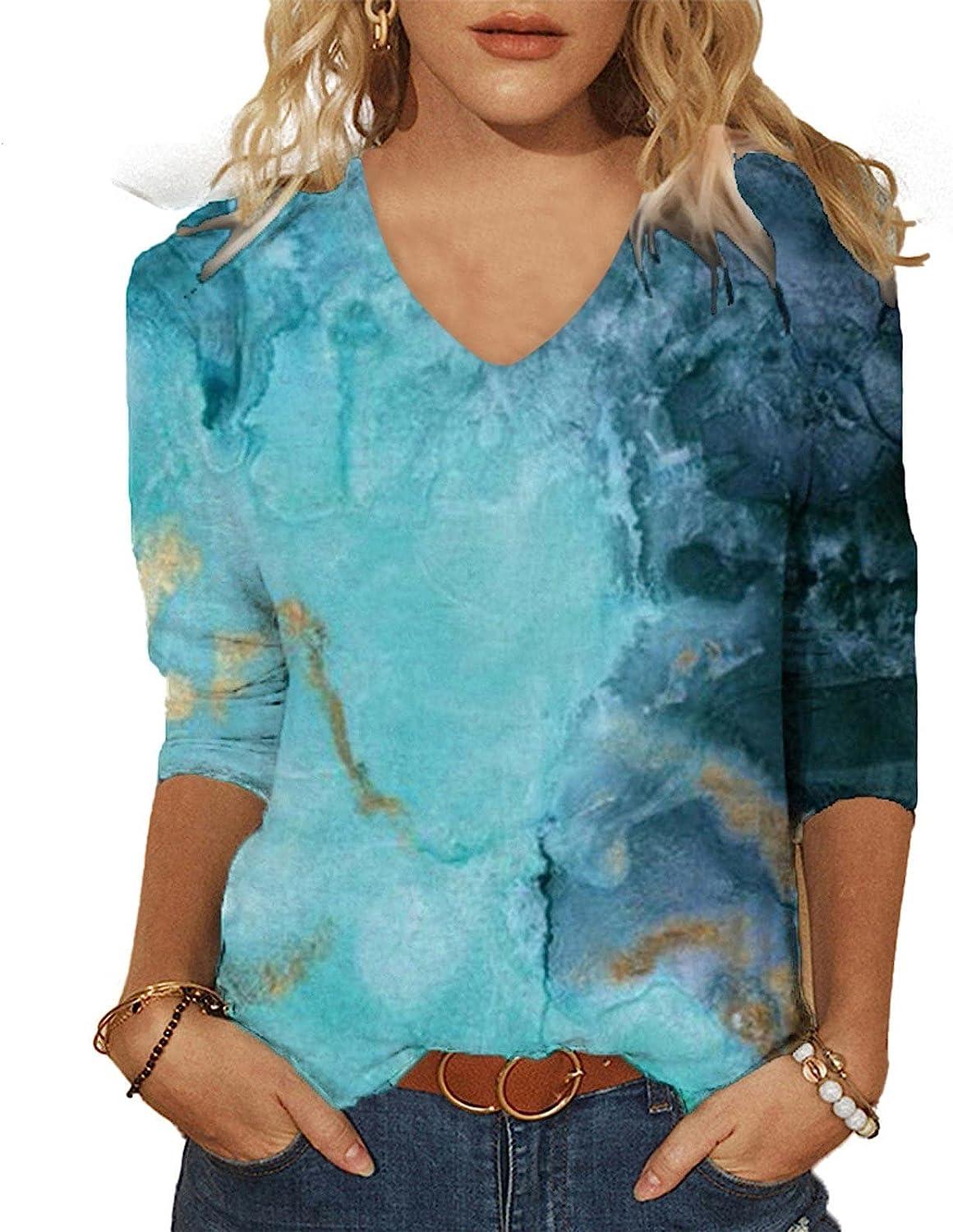 Women Ripped Cut Out T-Shirt Round Neck Basic Tee Long Sleeve Blouse Casual  Tops
