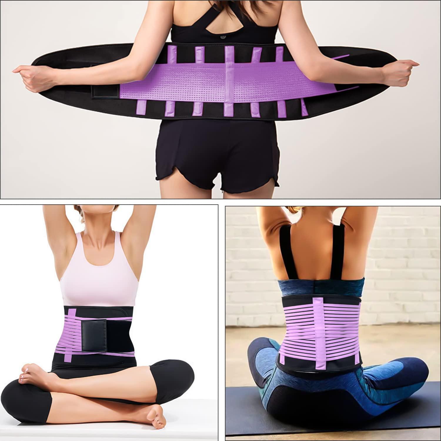 Qlwfov Back Support Belt for Women Lower Back Brace for Pain