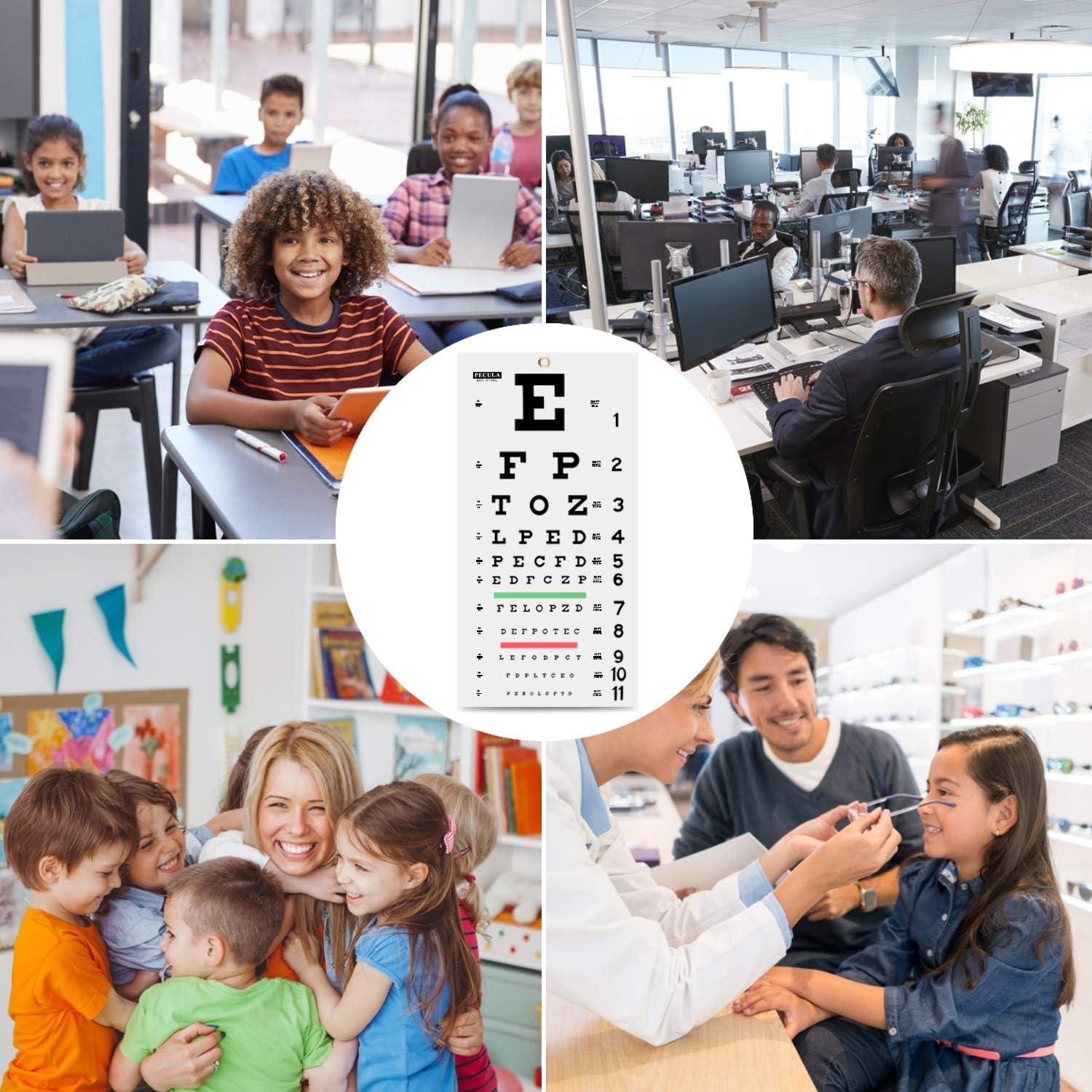 Snellen Eye Chart Eye Charts for Eye Exams 20 Feet 22 11 Inches