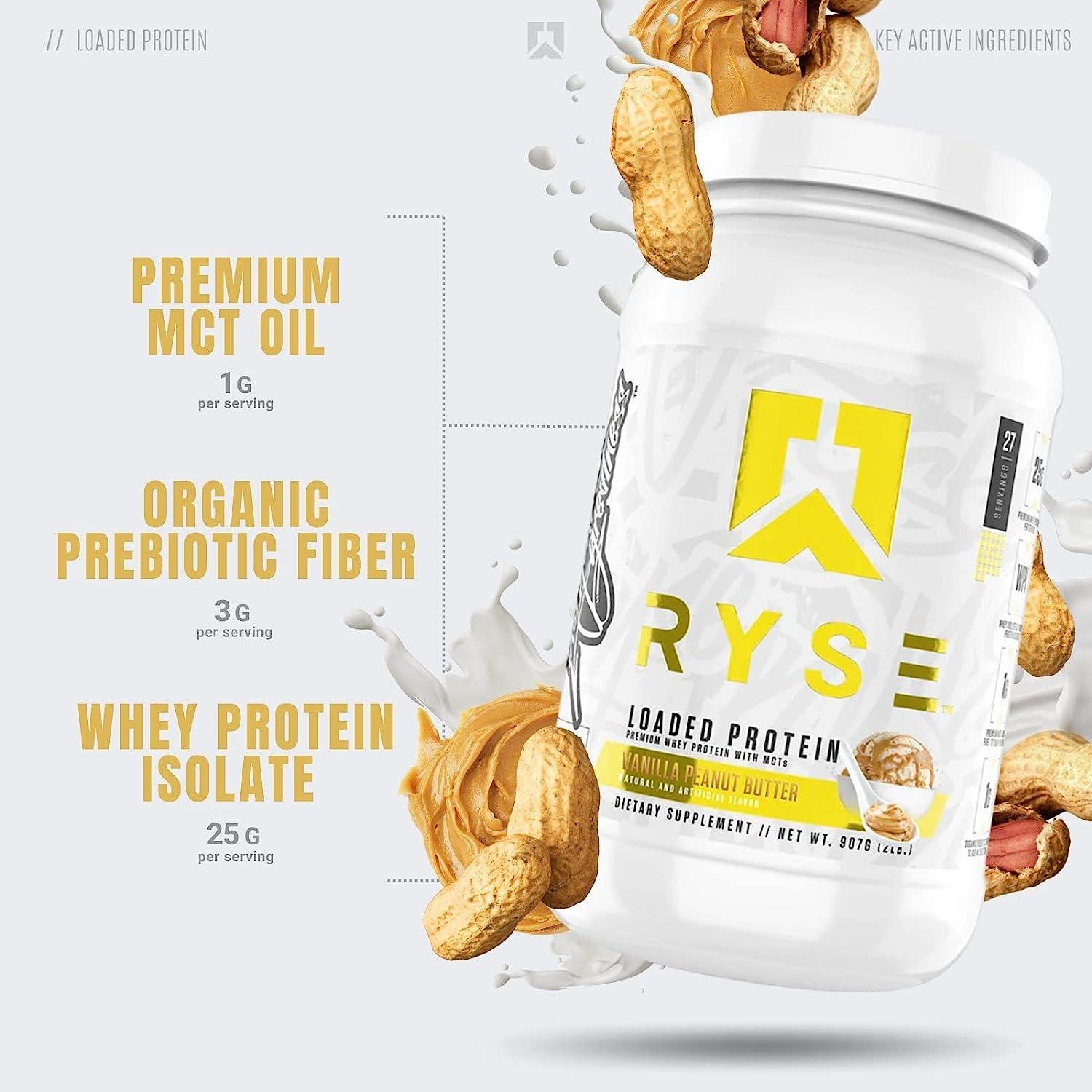 Ryse Loaded Protein Premium Whey with MCTs Cinnamon Toast