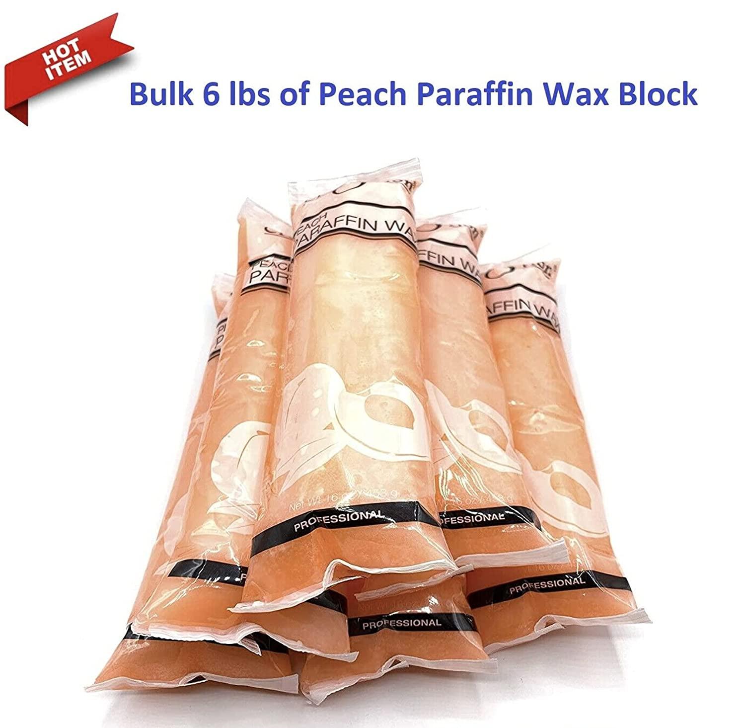 Paraffin Wax Refills by Creation: Bulk 6 lbs of Peach Paraffin Wax Block,  Use in Paraffin Wax Machine for hand and feet, Paraffin Wax Bath, Relieve  Arthritis Pain Stiff Muscles Deeply Hydrates