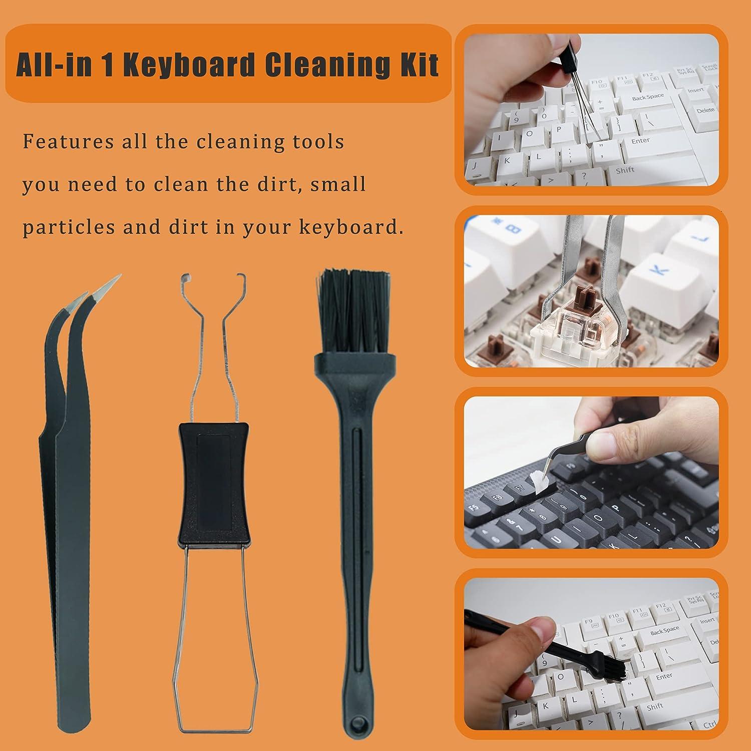 191PCS Keyboard Cleaning Kit, Soft Brush Keyboard Cleaner Pen with Keycap  Puller, Earbud Cleaning Putty for Airpods for iPhone, Multi-Function