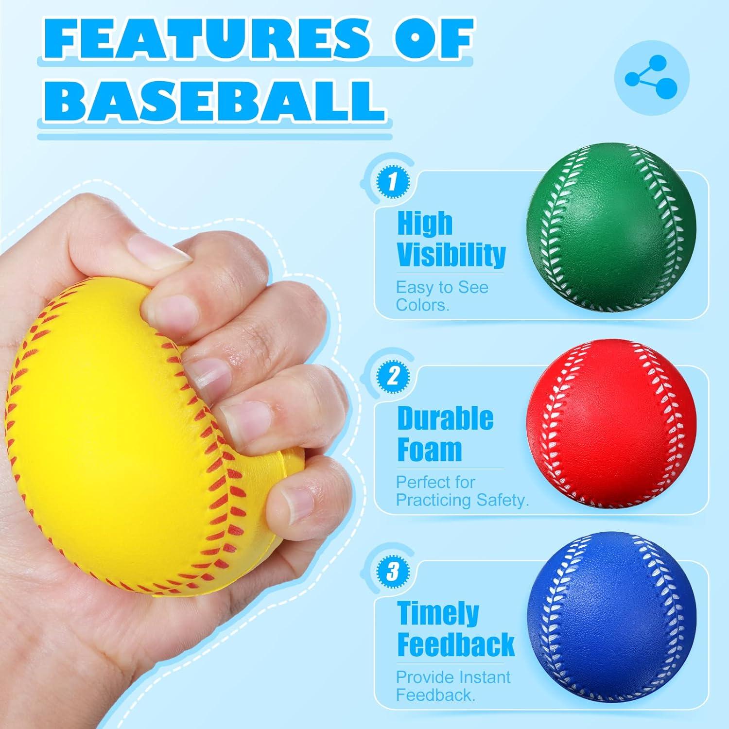 Foam Baseballs, Lightweight Foam Training Baseballs