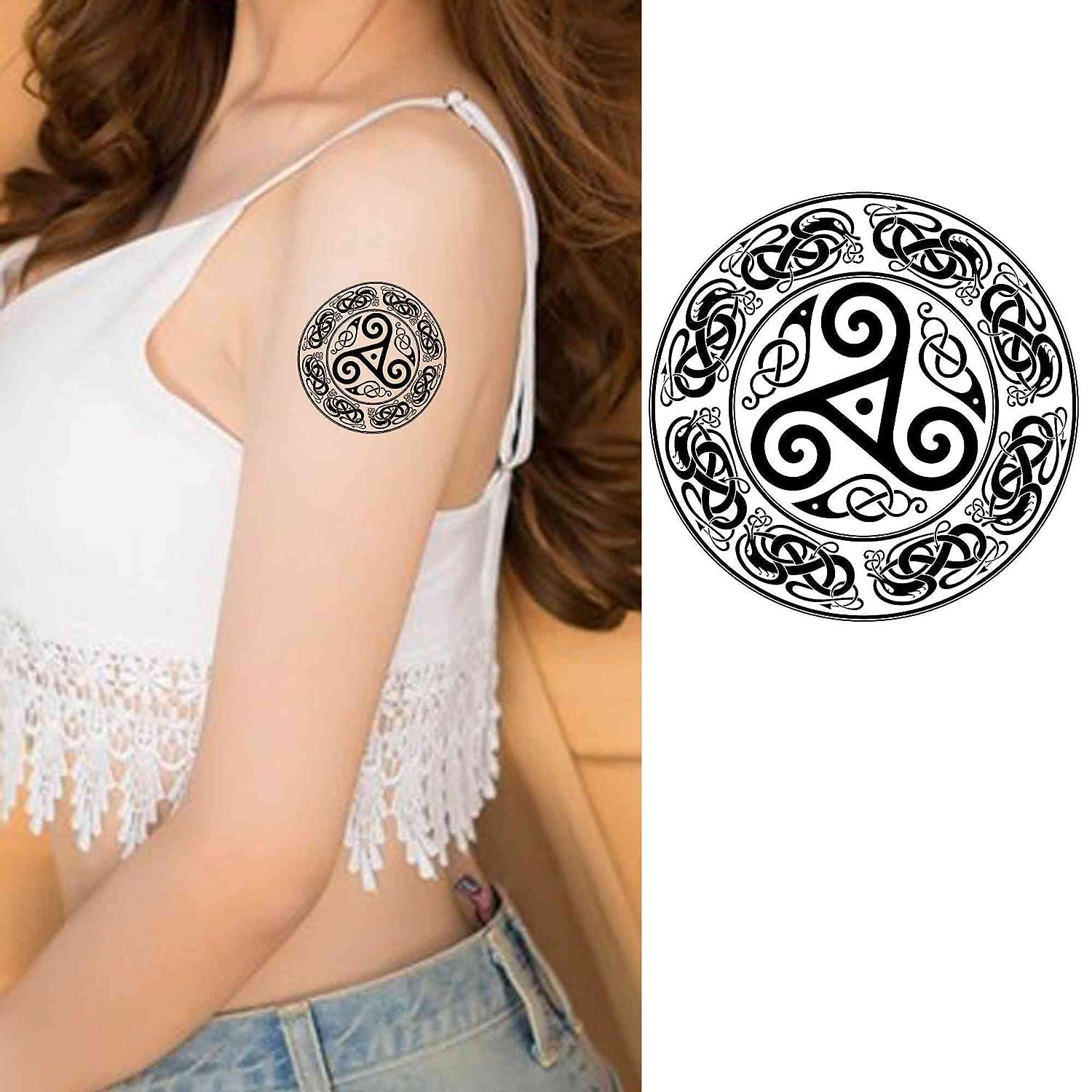 10 x Mini Triskele Logo Symbol Tattoo - BDSM Temporary Spirals Sign in  Black (10) : Amazon.ca: Beauty & Personal Care