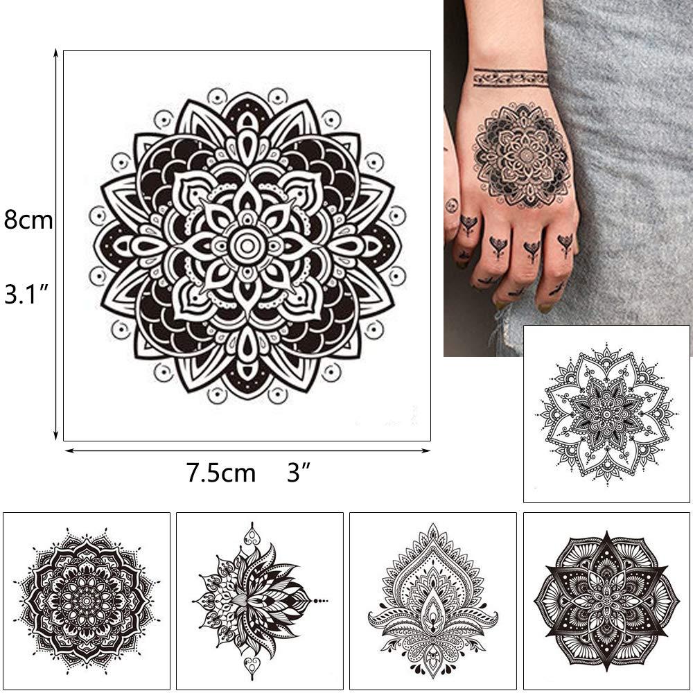 Rose Tattoo, mystic symbol. Flower with string of beads. Flower Mandala.  Stock Vector by ©kalita.katsiaryna@gmail.com 290568454