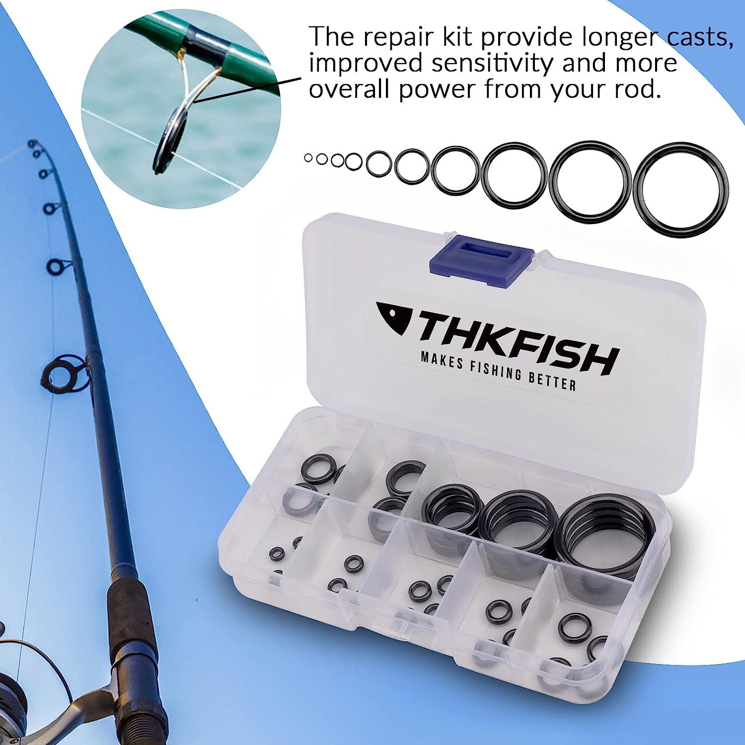 THKFISH Fishing Rod Tip Repair Kit Rod Repair Kit Small Freshwater