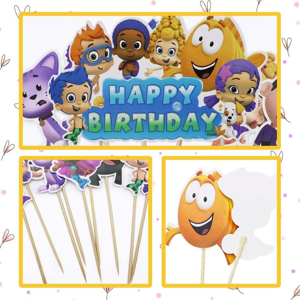 bubble guppies happy birthday banner