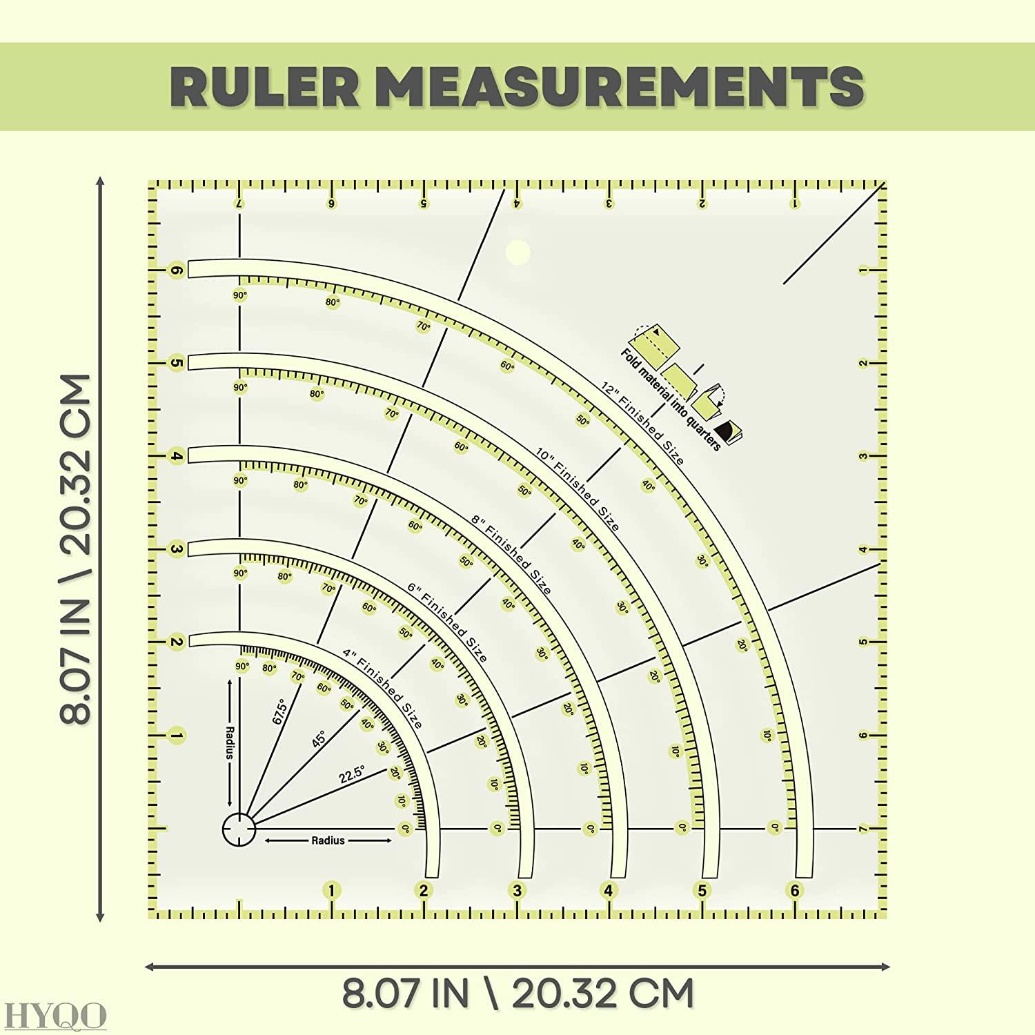 Circle Template Sewing Rulers Set Circle Ruler Quilting - Temu