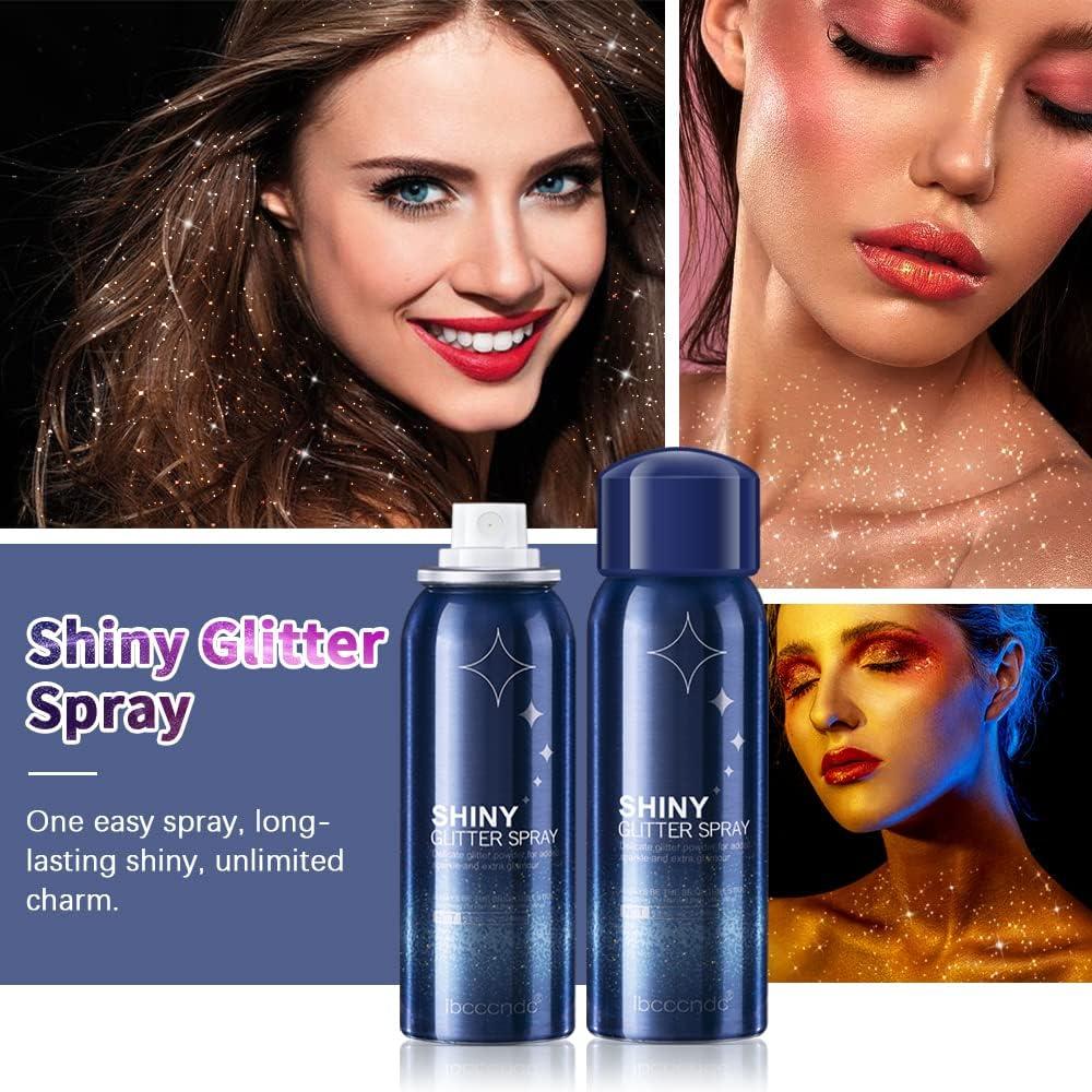 Shiny Glitter Spray For Clothes Hair Prom Dresses Sparkle Body Mist Spray  Makeup Skin Brightening Glitter Long Lasting Y6W1