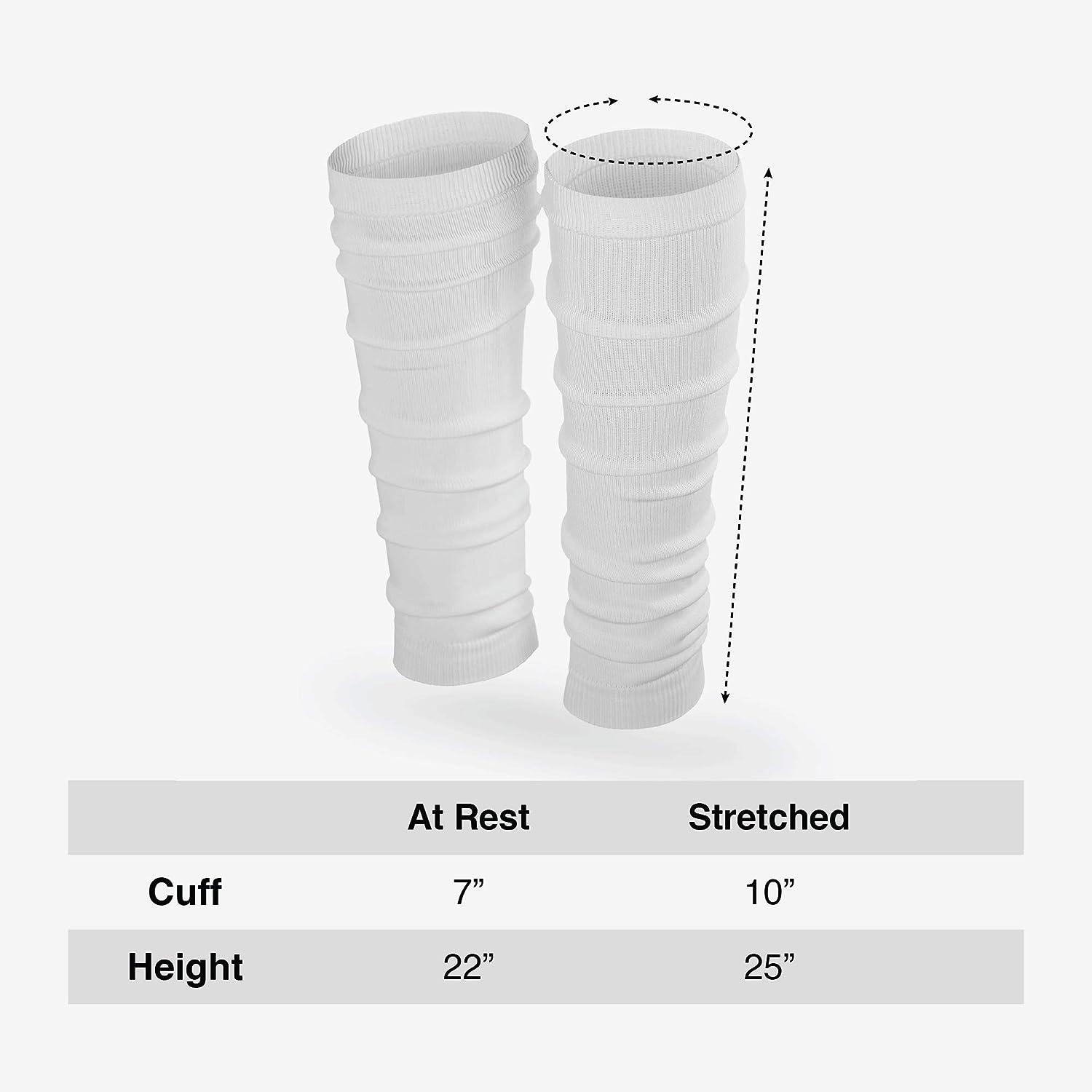SLEEFS Football Leg Sleeves 1 Pair - Adult - White - For Adult & Youth - Calf  Compression Sleeves for Men and Boys Adults White